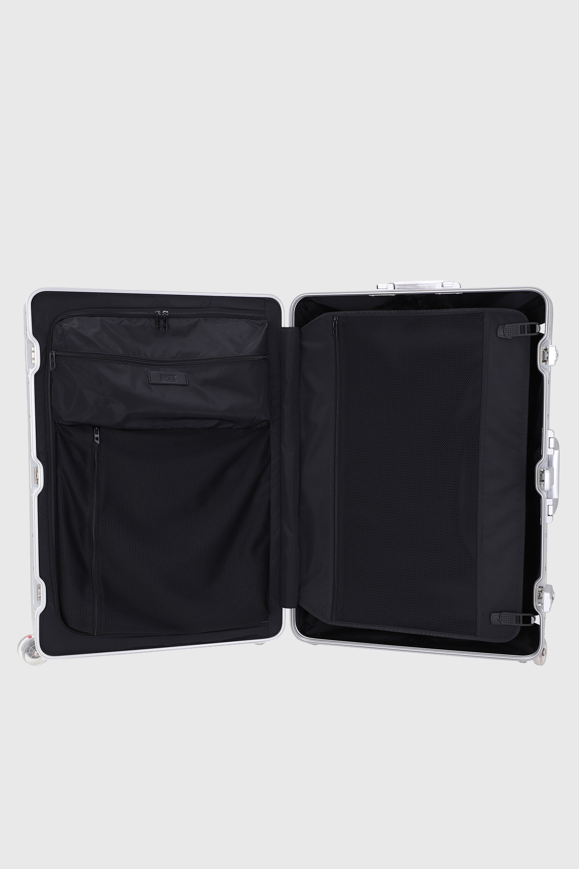 Diesel - DIESEL ALUMINUM TROLLEY- DSL002, Unisex's Aluminum suitcase size L in シルバー - 4