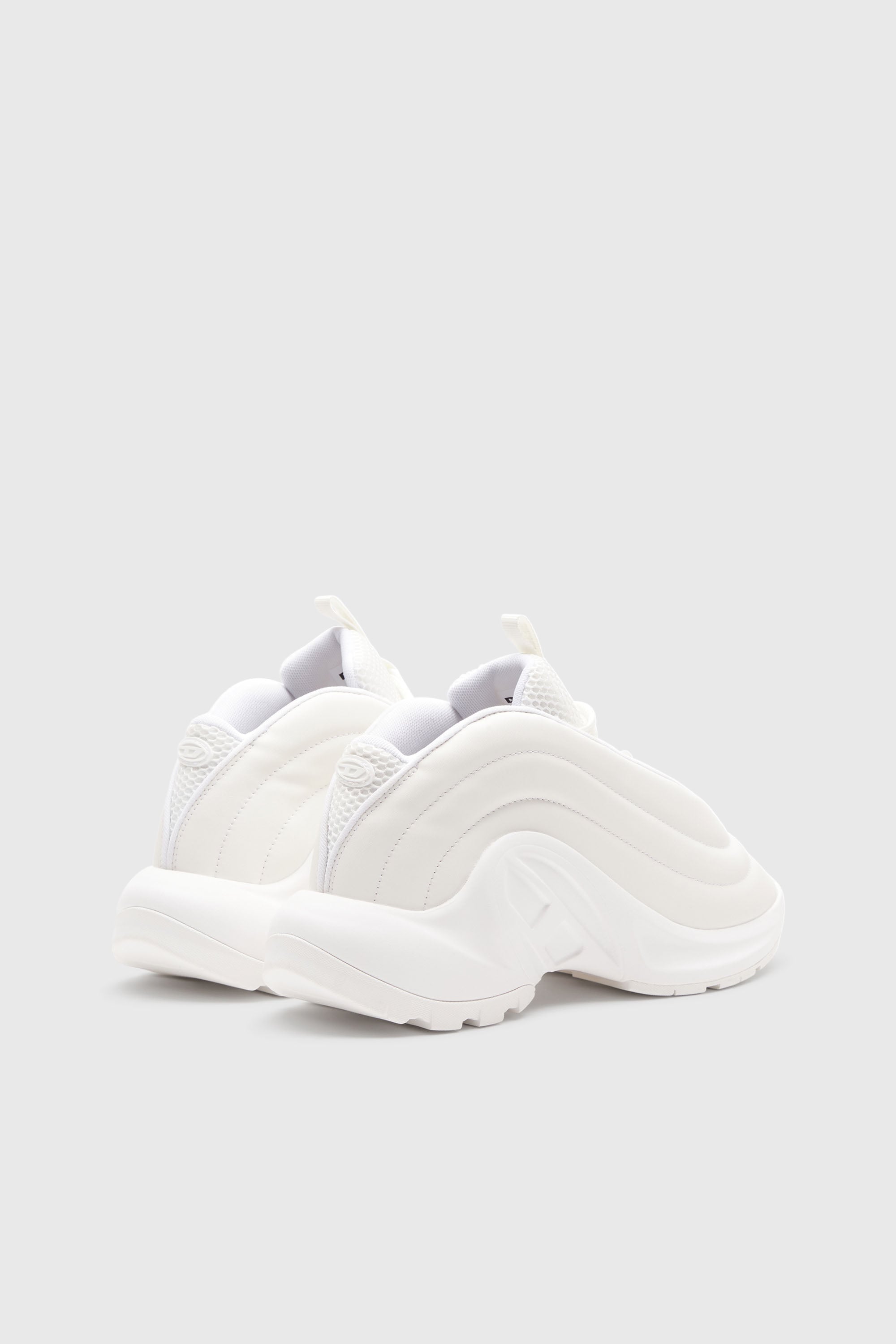 Diesel - S-D-RUNNER X, Unisex's S-D-Runner X-Slip-on sneakers with matte Oval D instep in ホワイト - 3