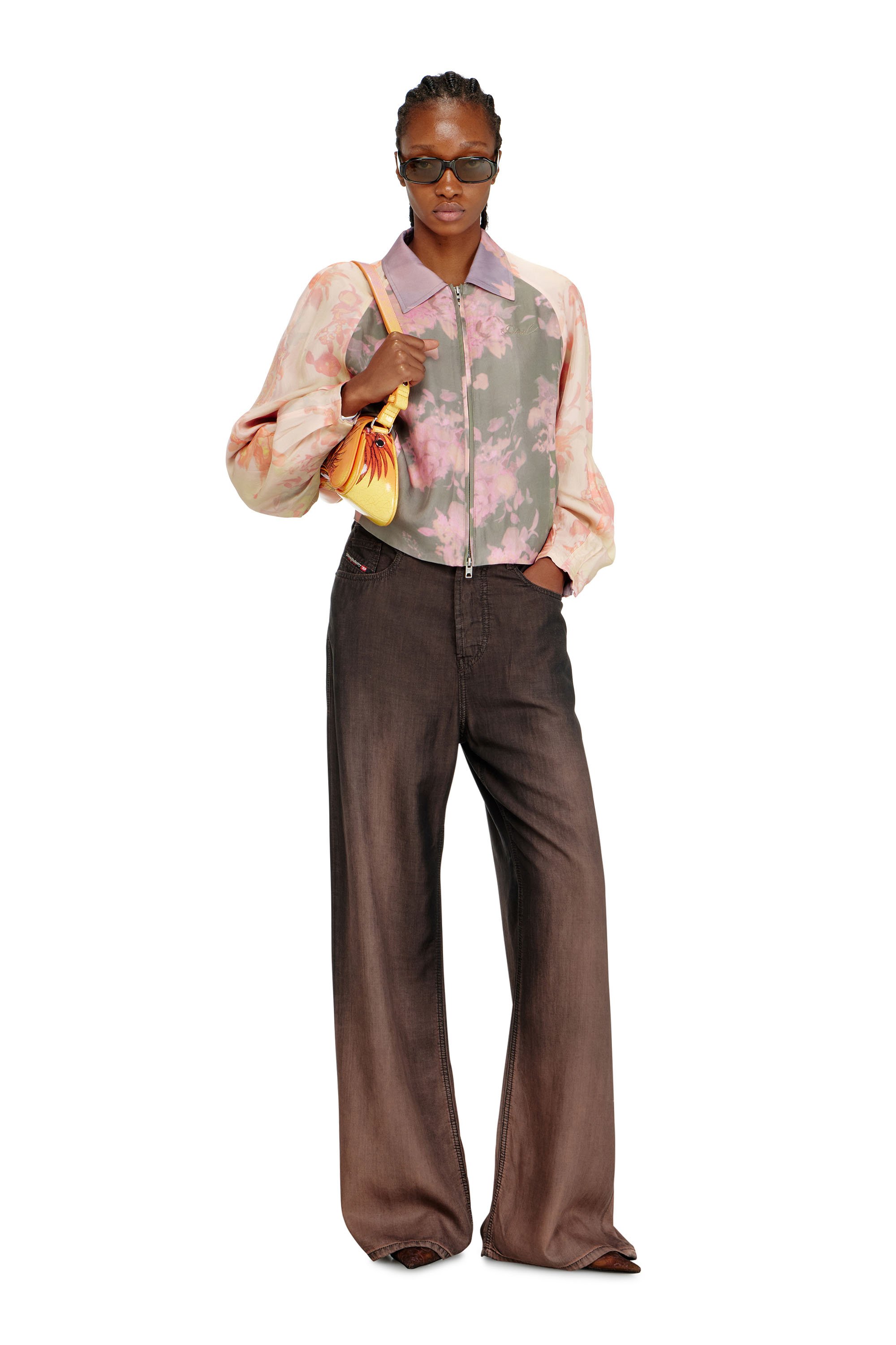 Diesel - G-ALENA, Female's ジャケット in グリーン/ピンク - 2