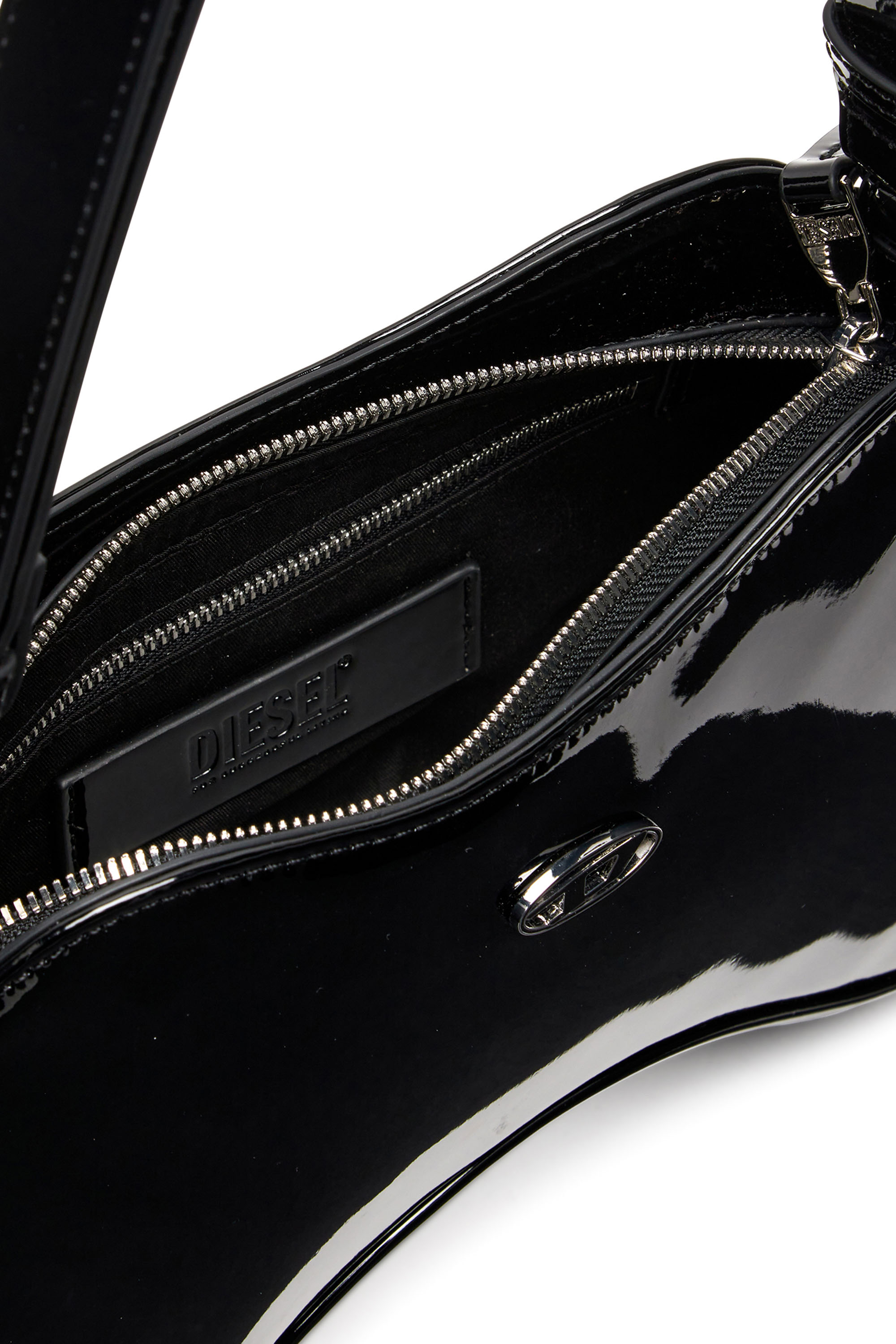 Diesel - PLAY SHOULDER, Female's Play-Glossy shoulder bag in ブラック - 4
