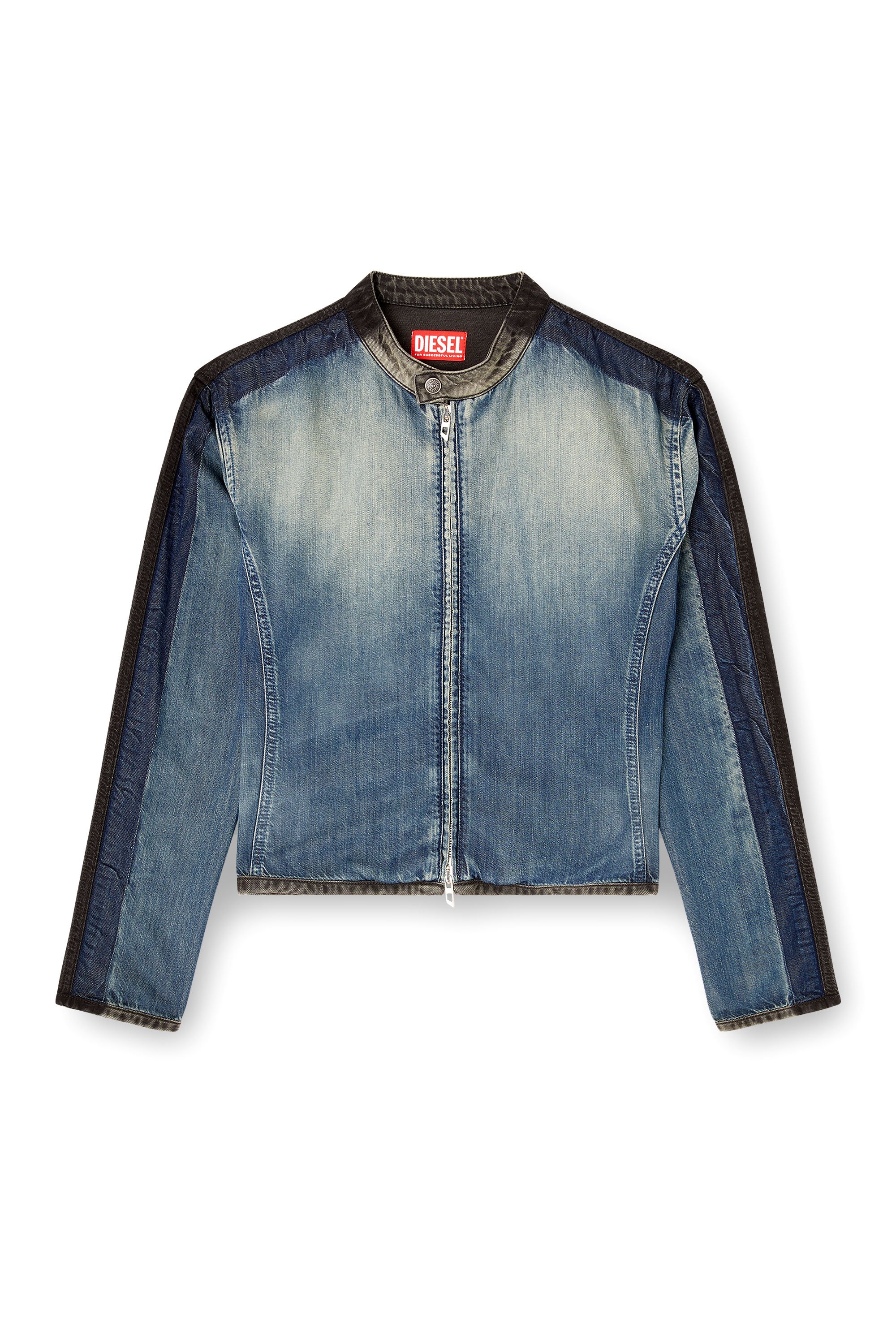 Diesel - DE-KAKI-S, Female's デニムジャケット in ブルー/グレー - 3