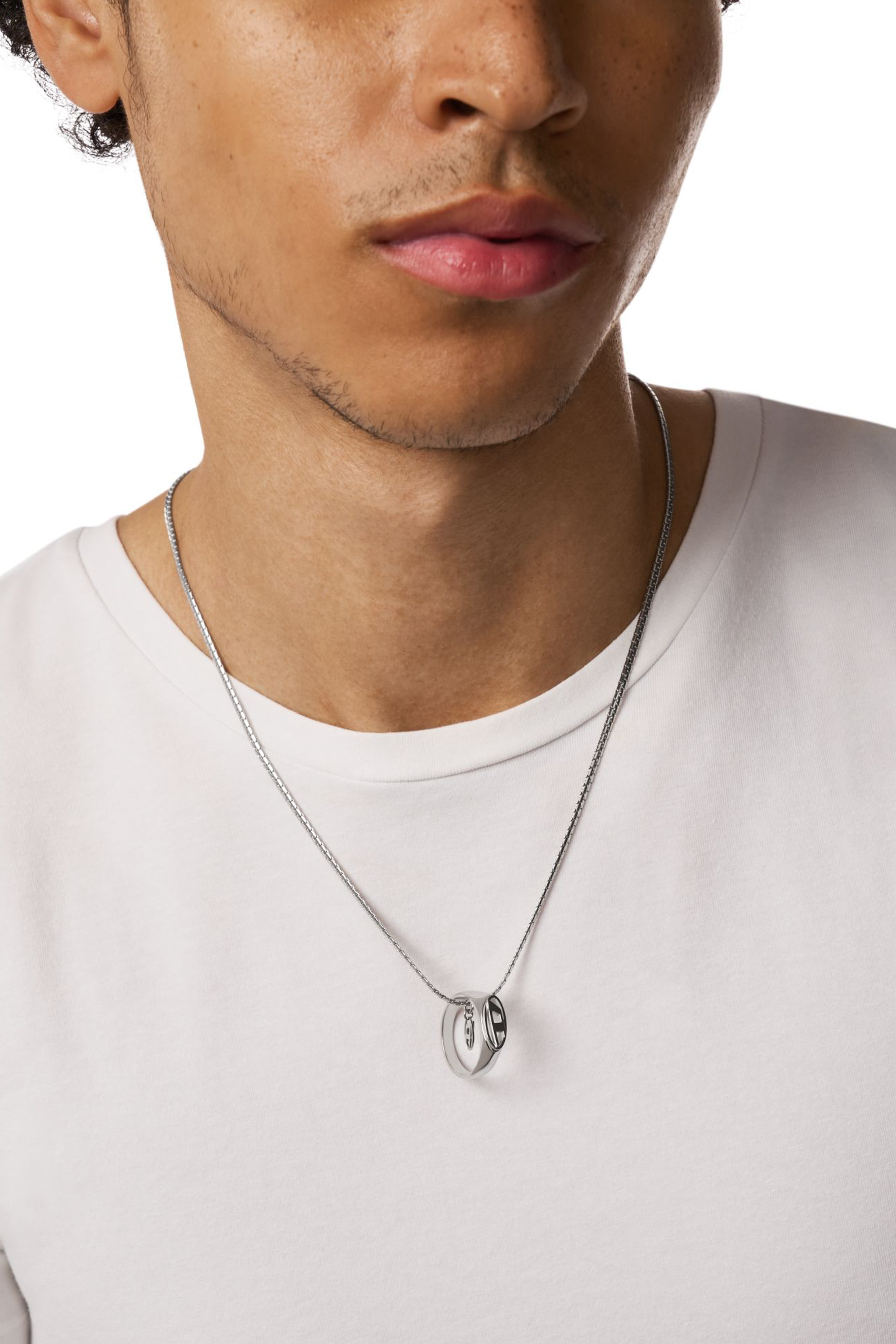 DX1644040 JEWELLERY Stainless steel pendant necklace｜シルバー