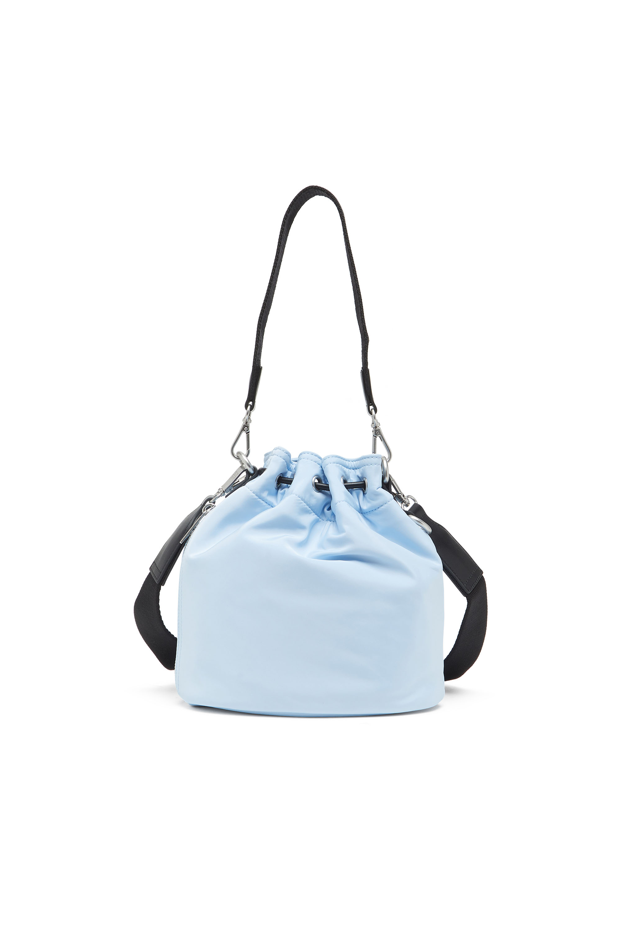 Diesel - MULTI-PKTS BUCKET X, Unisex's Multi-Pkts-Multipocket bucket bag in satin nylon in ライトブルー - 2