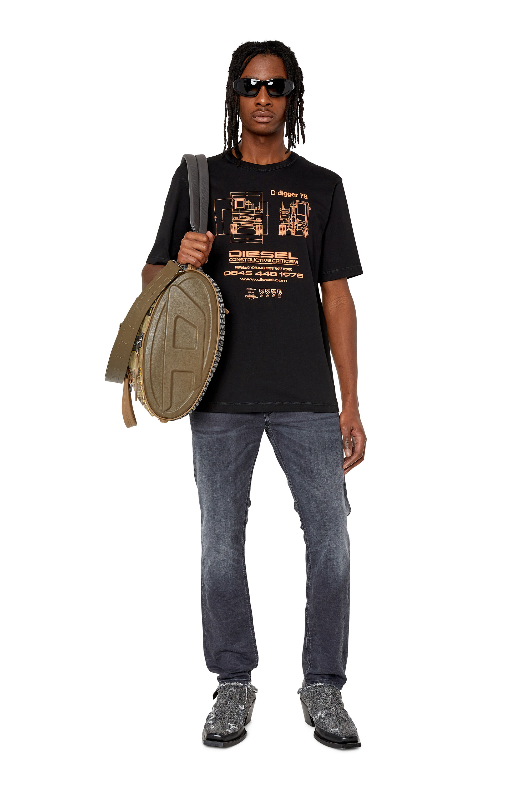 Diesel - T-JUST-SLITS-G1, ブラック - Image 5