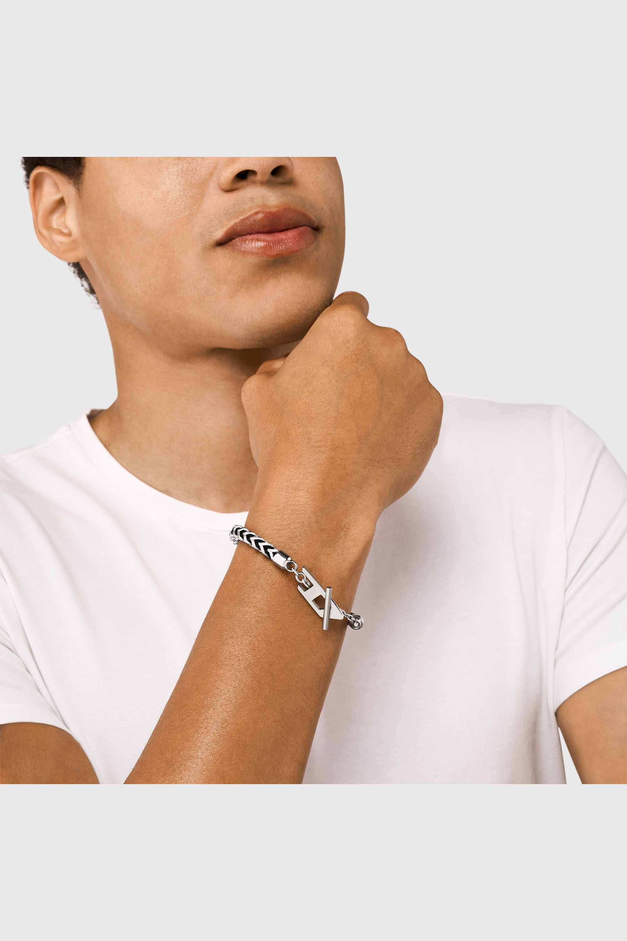 Diesel - DX1540040, Unisex's ブレスレット in シルバー - 4
