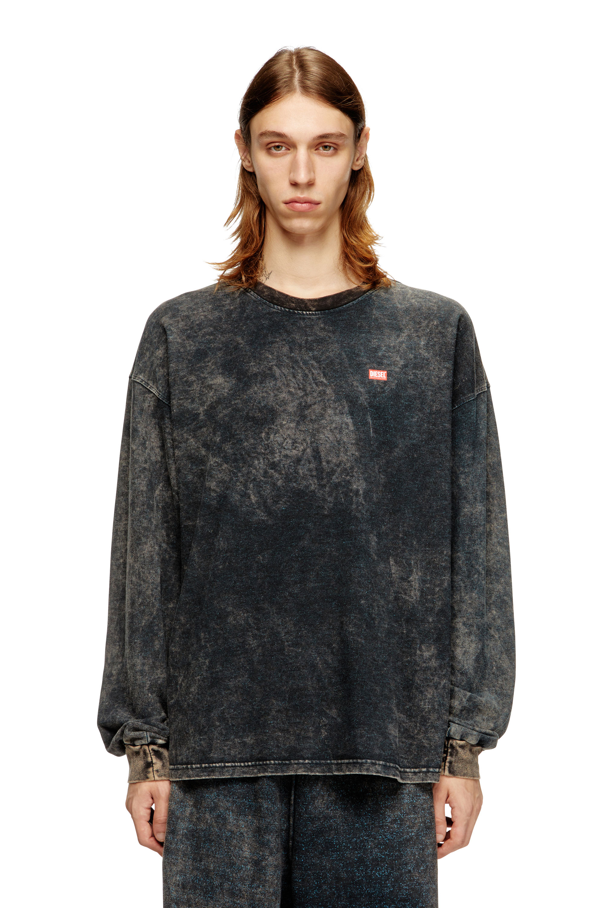 Diesel - T-BOXT-LS-T3, Male's 長袖Tシャツ in ブラック - 3