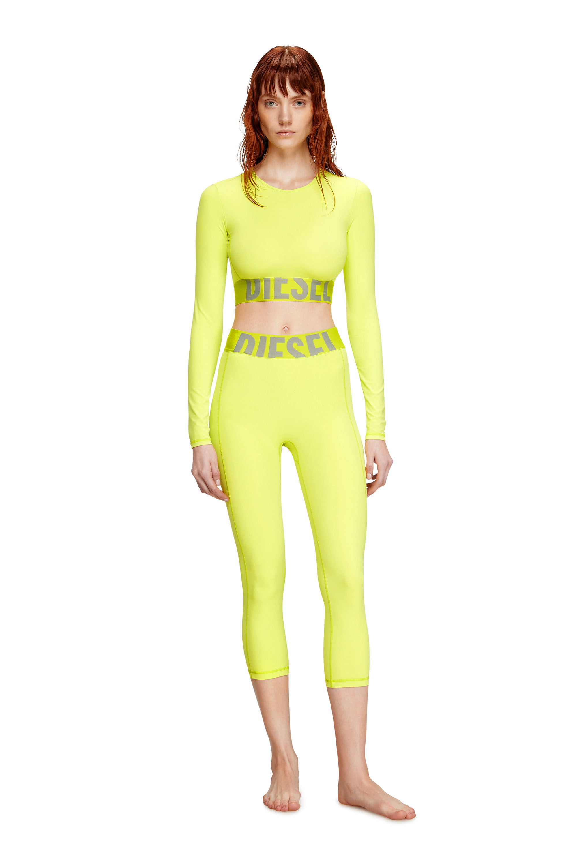 Diesel - MELISSA-D-POP, Female's 長袖Tシャツ in 蛍光グリーン - 1