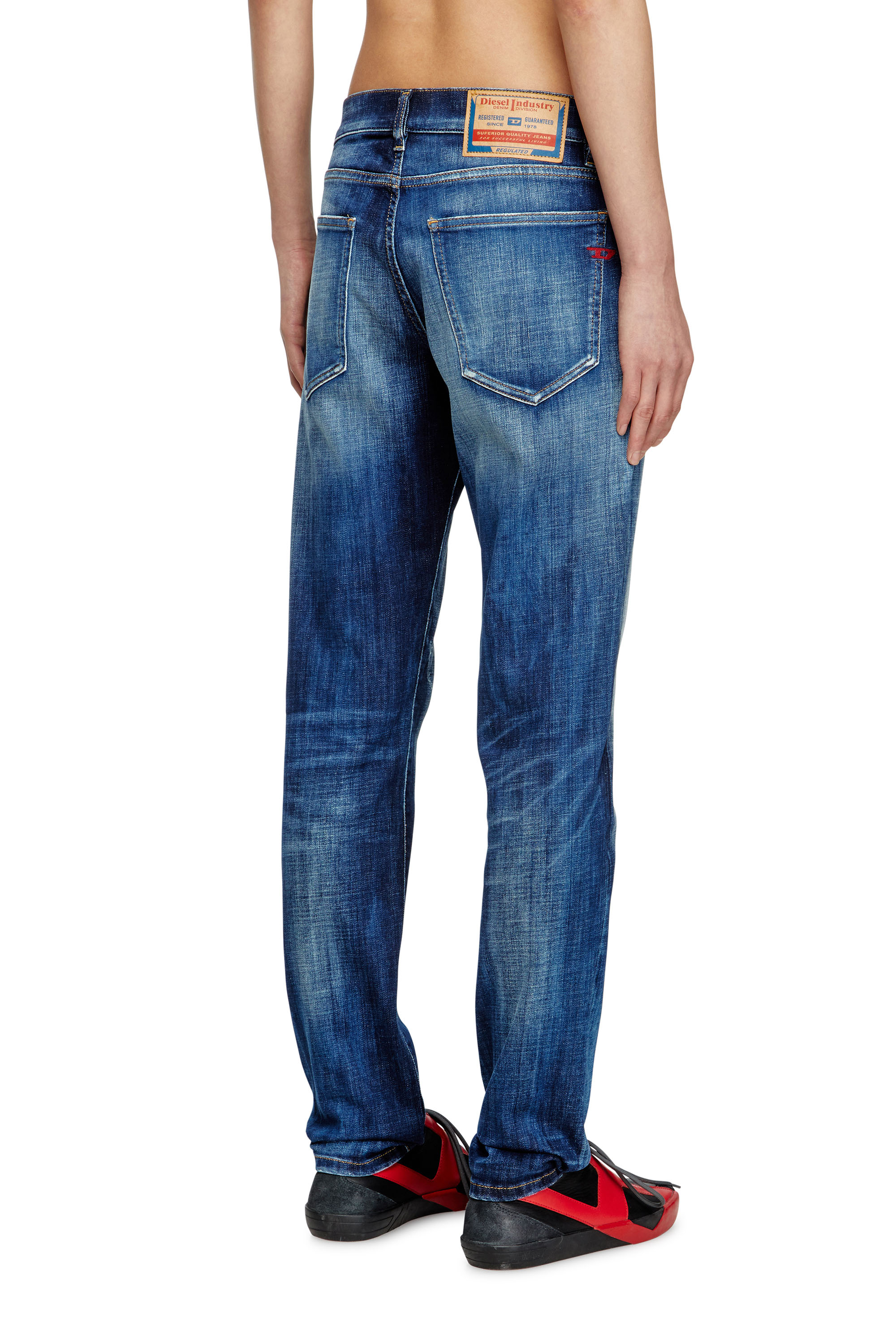 Diesel - Male's Slim Jeans 2019 D-Strukt 09M17, ダークブルー - 4