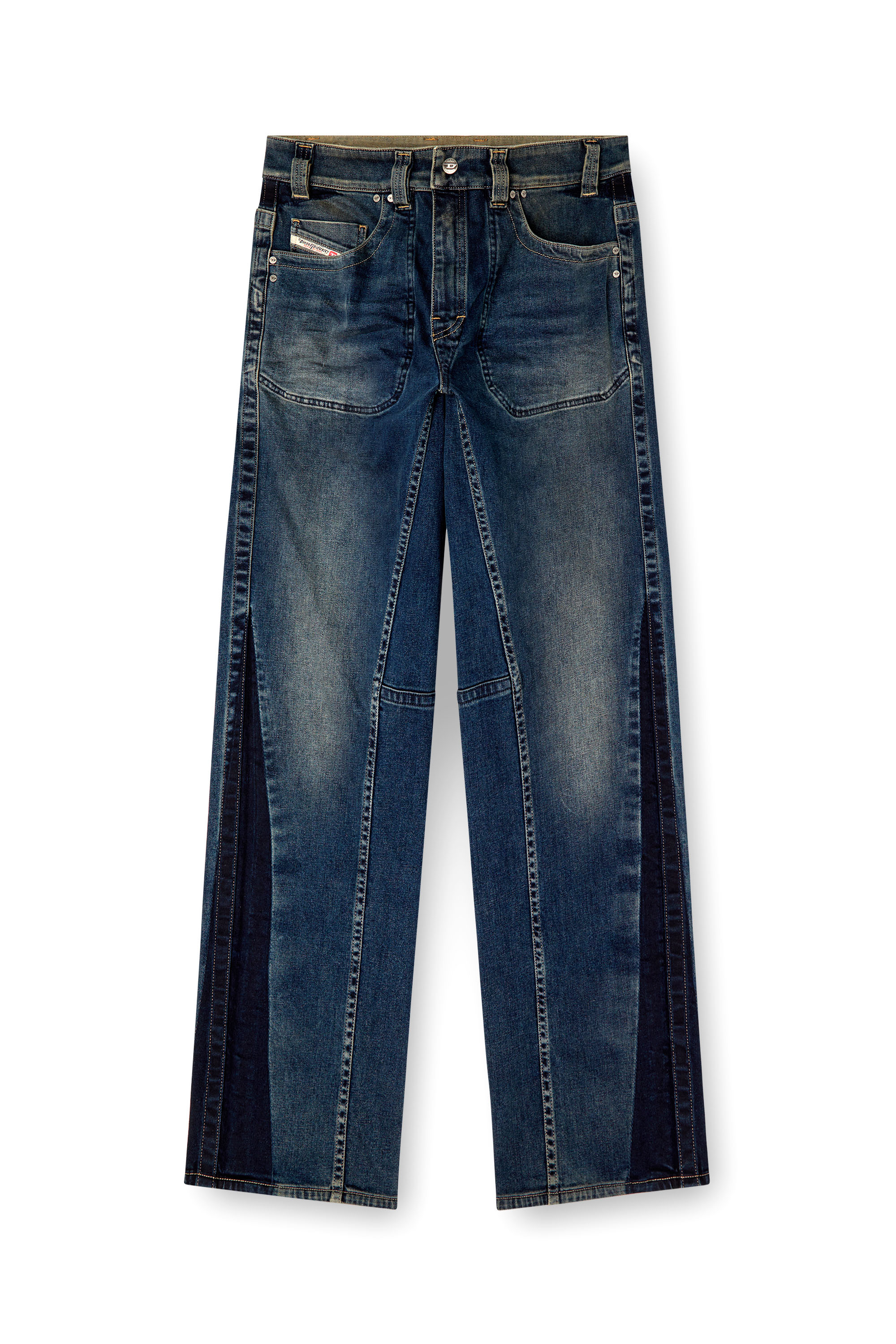 Diesel - Male's Relaxed Jeans 2001 D-Macro 09J06, ミディアムブルー - 3