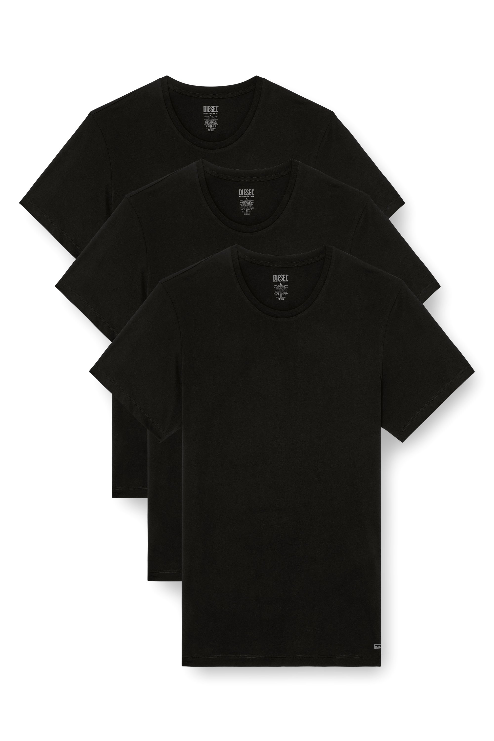 Diesel - RANDAL-D-BOX-3PACK, Male's Tシャツ3枚パック in ブラック - 1