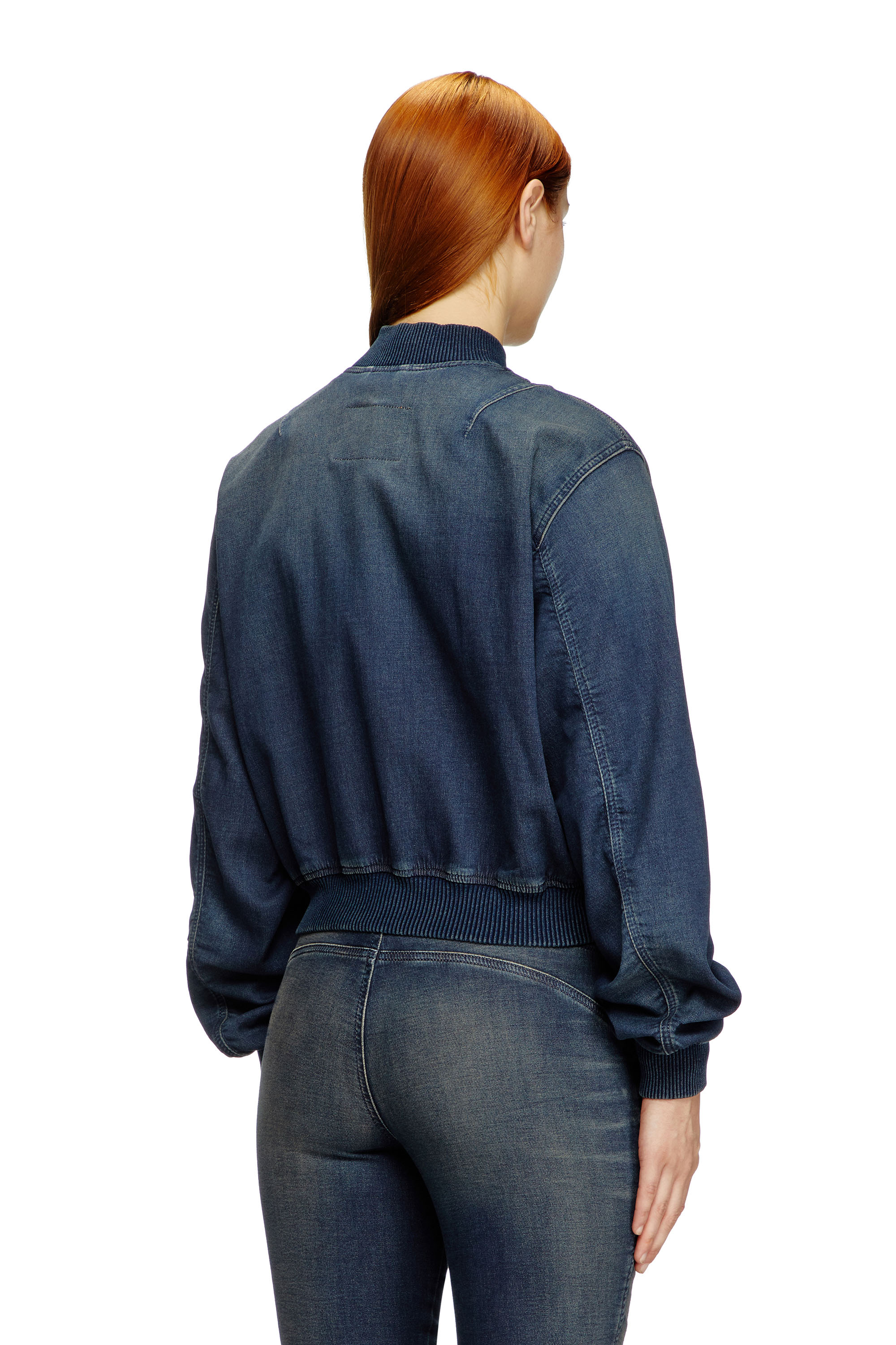 Diesel - DE-KIDDO JOGG, Female's Bomber jacket in dusty-wash JoggJeans in ダークブルー - 5