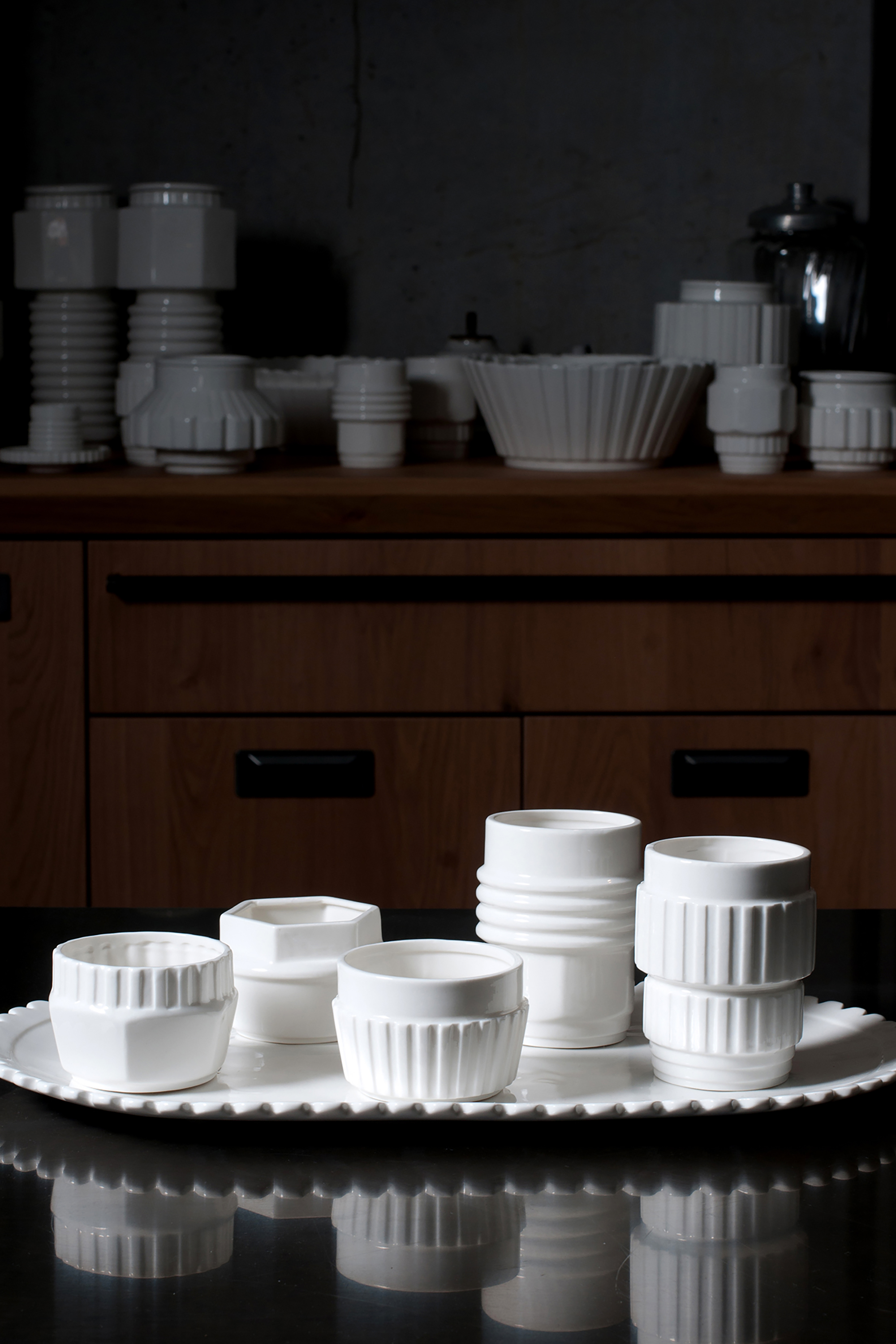 Diesel - 10908 MACHINE COLLEC, Unisex's Assorted porcelain small bowls, set of 3 in ホワイト - 3