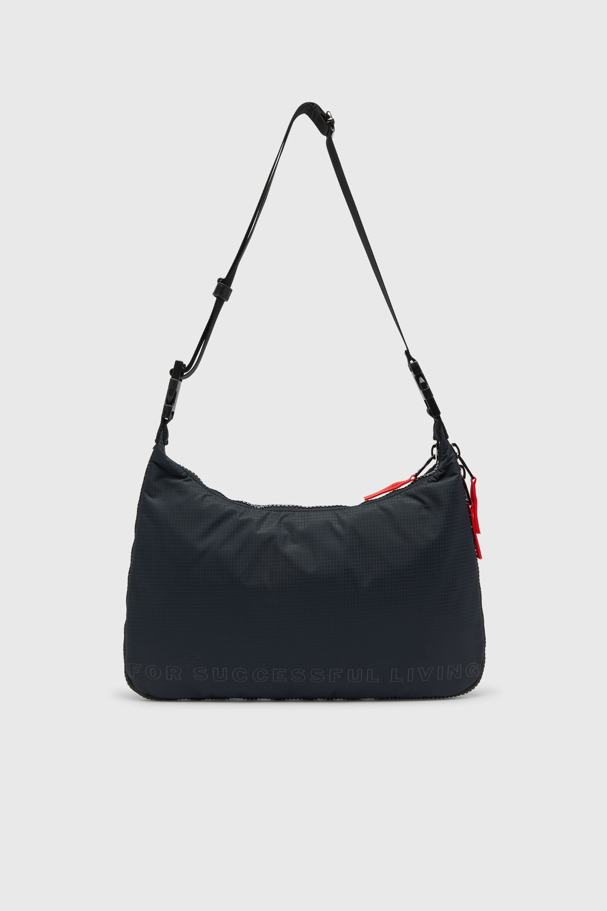 Diesel - ZIP-D SHOULDER L X, Unisex's ショルダーバッグ in ブラック - 2