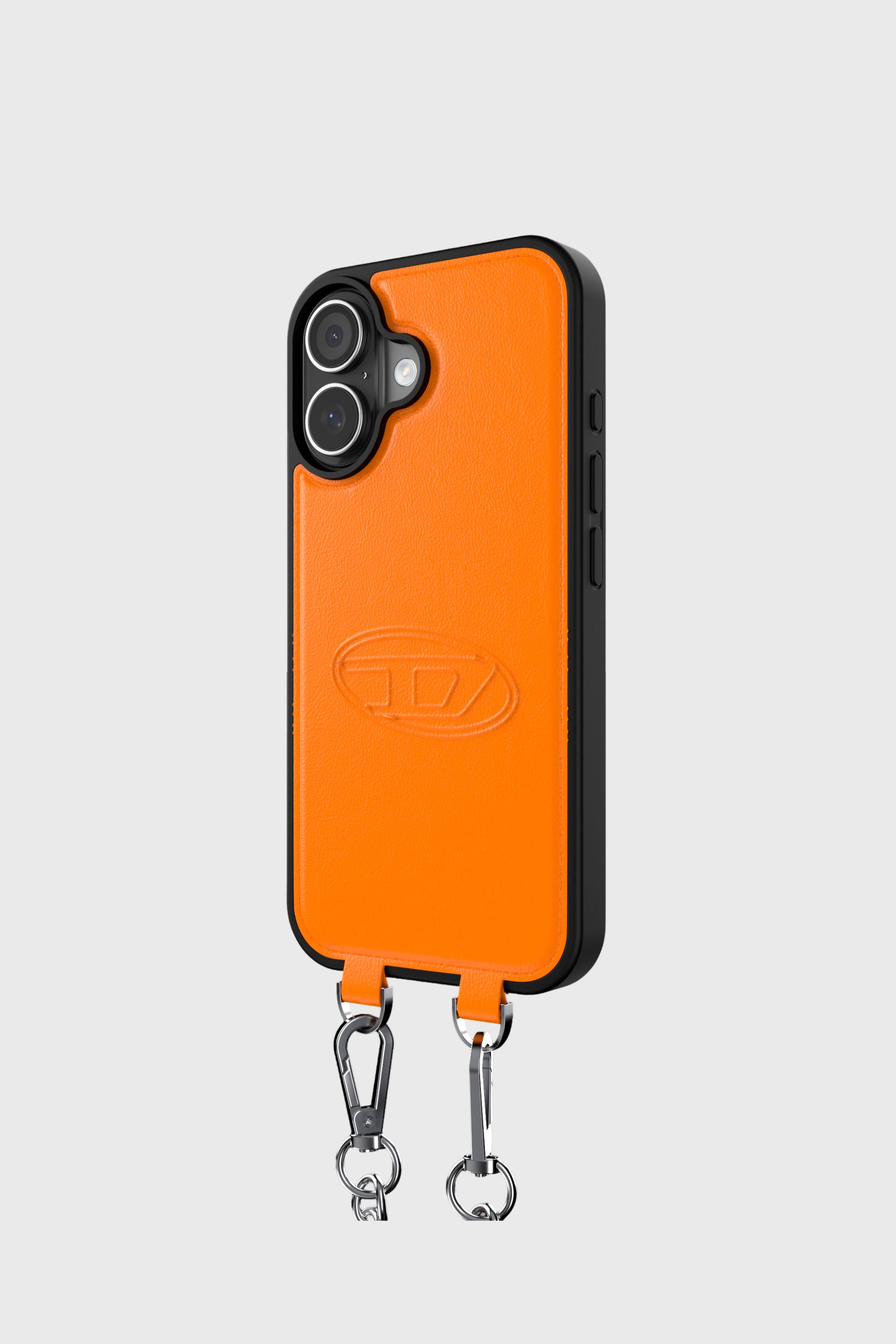 Diesel - 60664 MOULDED CASE, Unisex's Oval D case with wrist strap and MagSafe for iPhone 17 in オレンジ - 4
