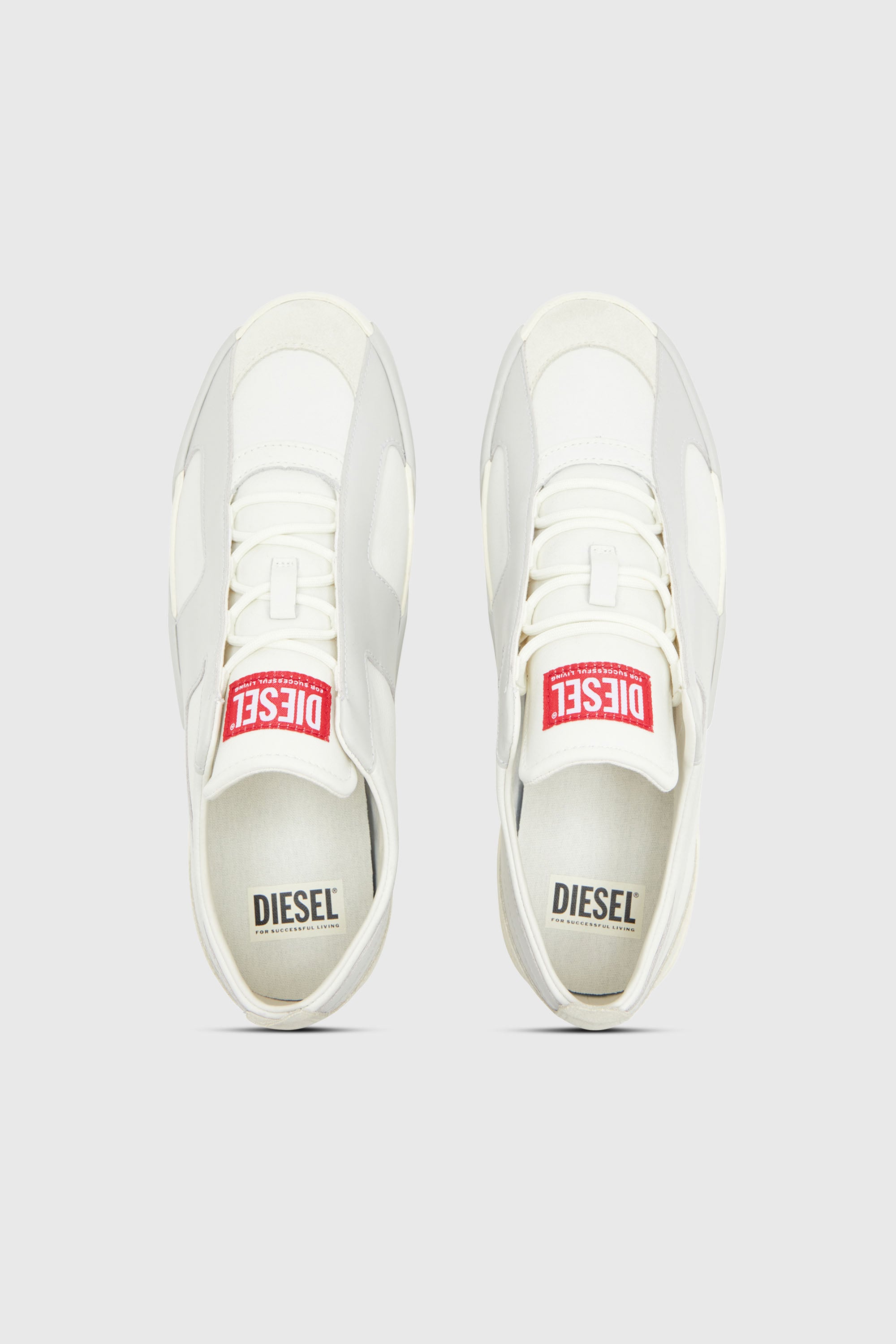 Diesel - S-SLANTE-D LOW, Male's スニーカー in ホワイト/グレー - 6