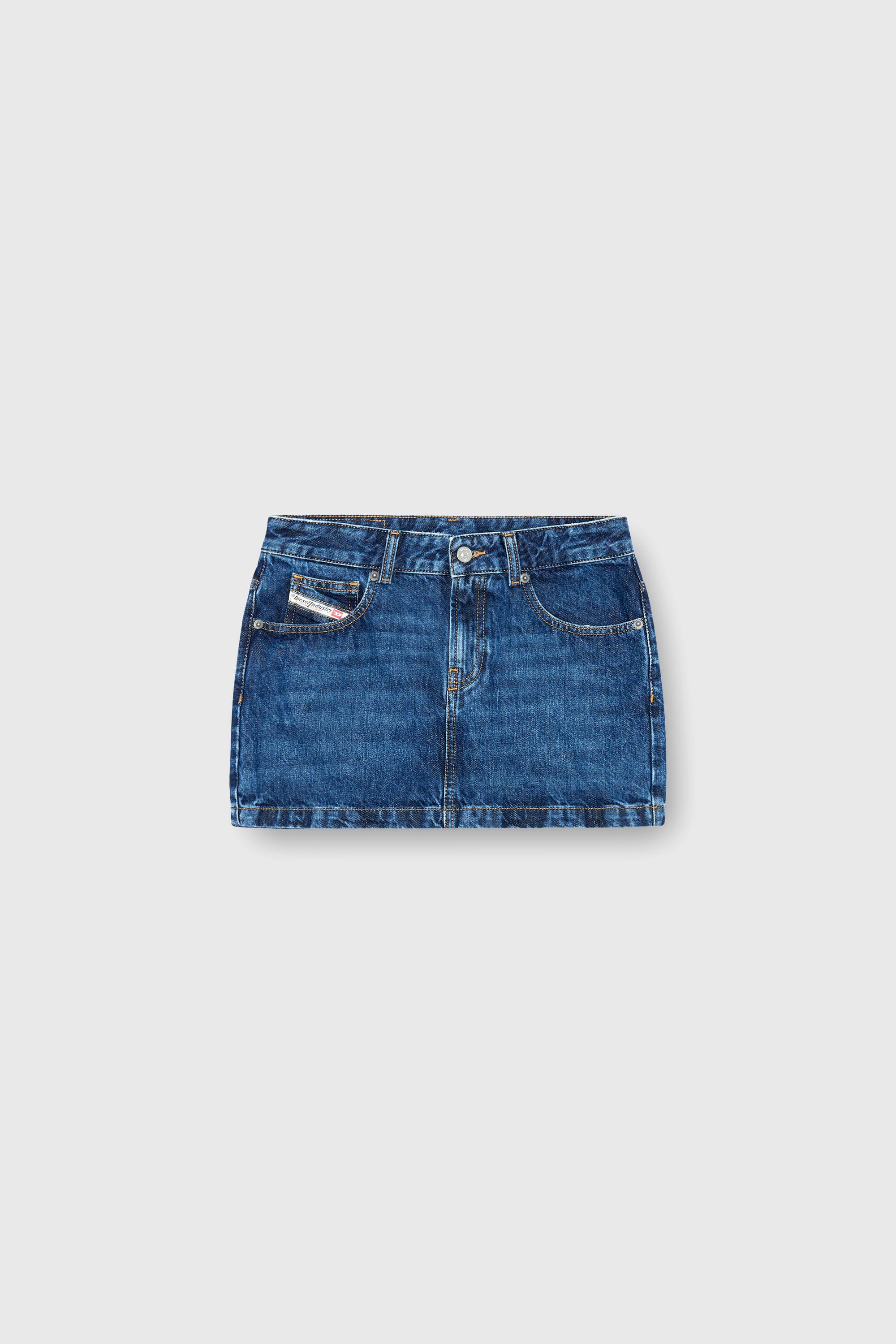Diesel - DE-RON, Female's Miniskirt in denim in ダークブルー - 2