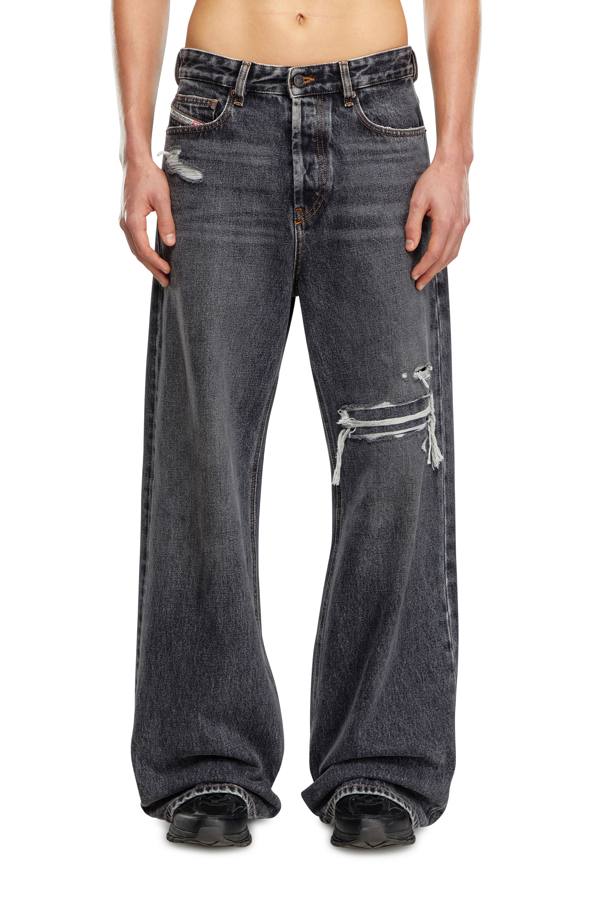 Diesel - Female's Relaxed Jeans 1996 D-Sire 007F6, ブラック/ダークグレー - 6