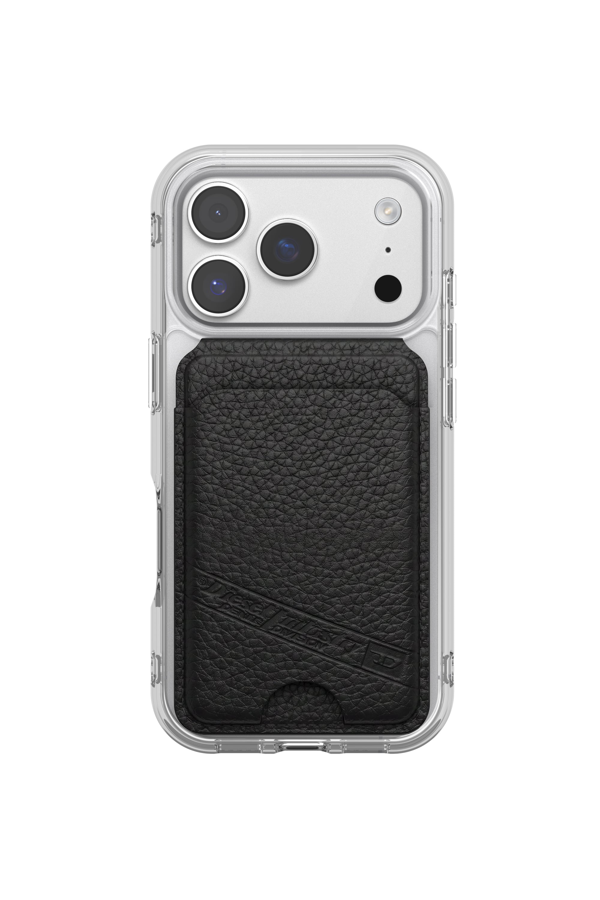 Diesel - 60649 CARD HOLDER, Unisex's Flag D MagSafe card holder in ブラック - 1