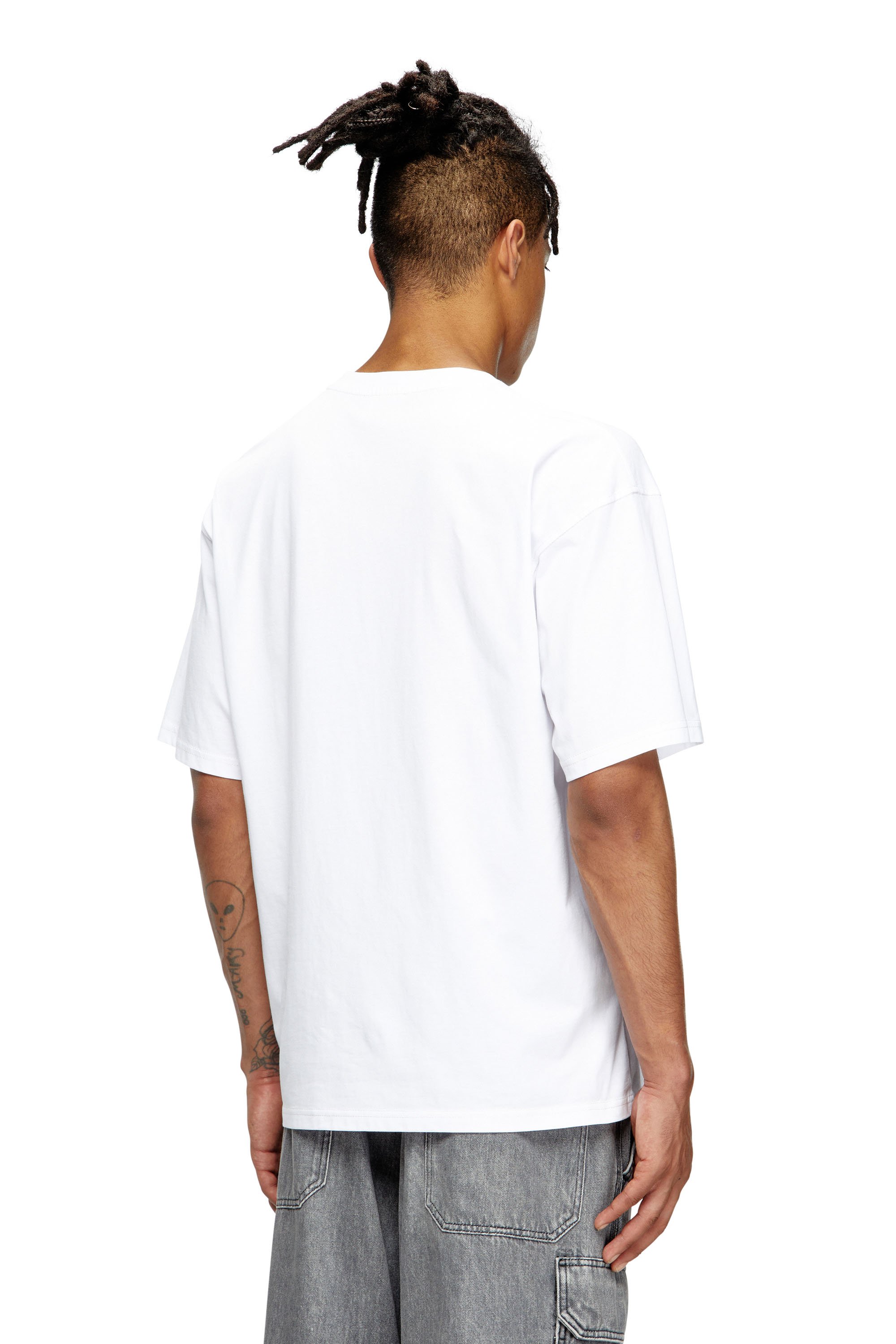 Diesel - T-BOXT-T8, Male's T-shirt with 78 print in ホワイト - 4