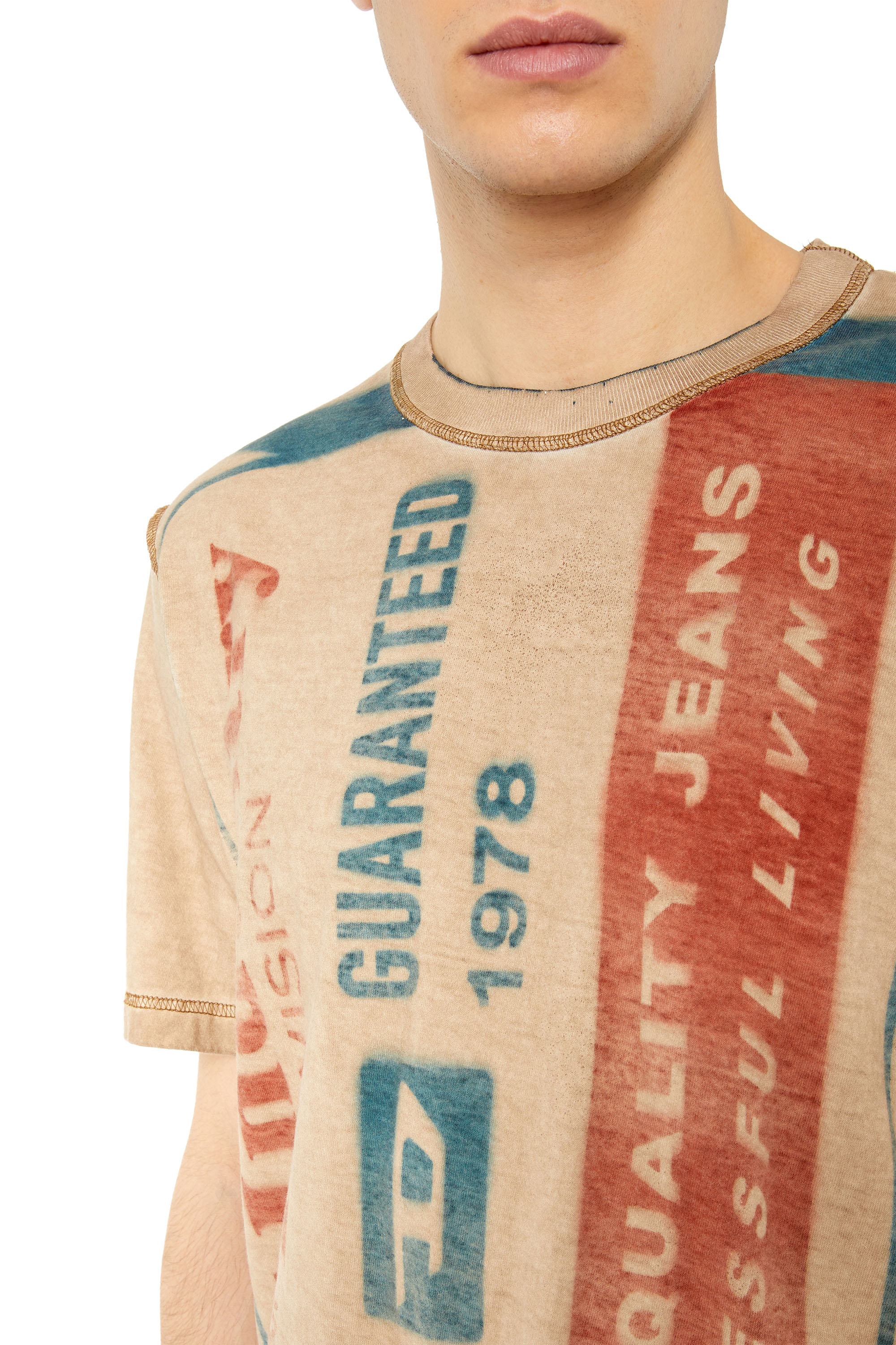 Diesel - T-JUST-G13, ベージュ/レッド - Image 4