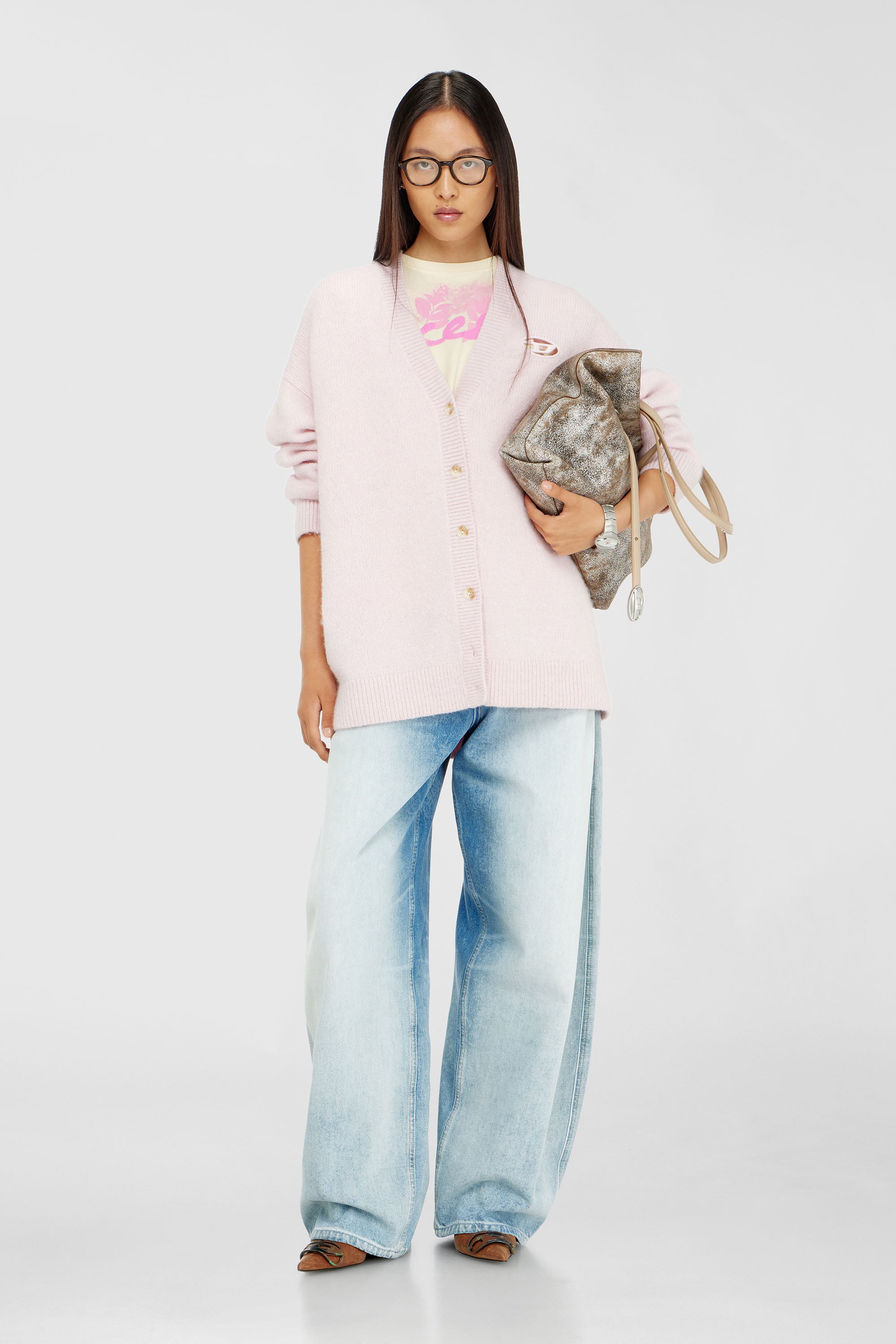 Diesel - M-AREELA, Female's カーディガン in フェースパウダー - 2