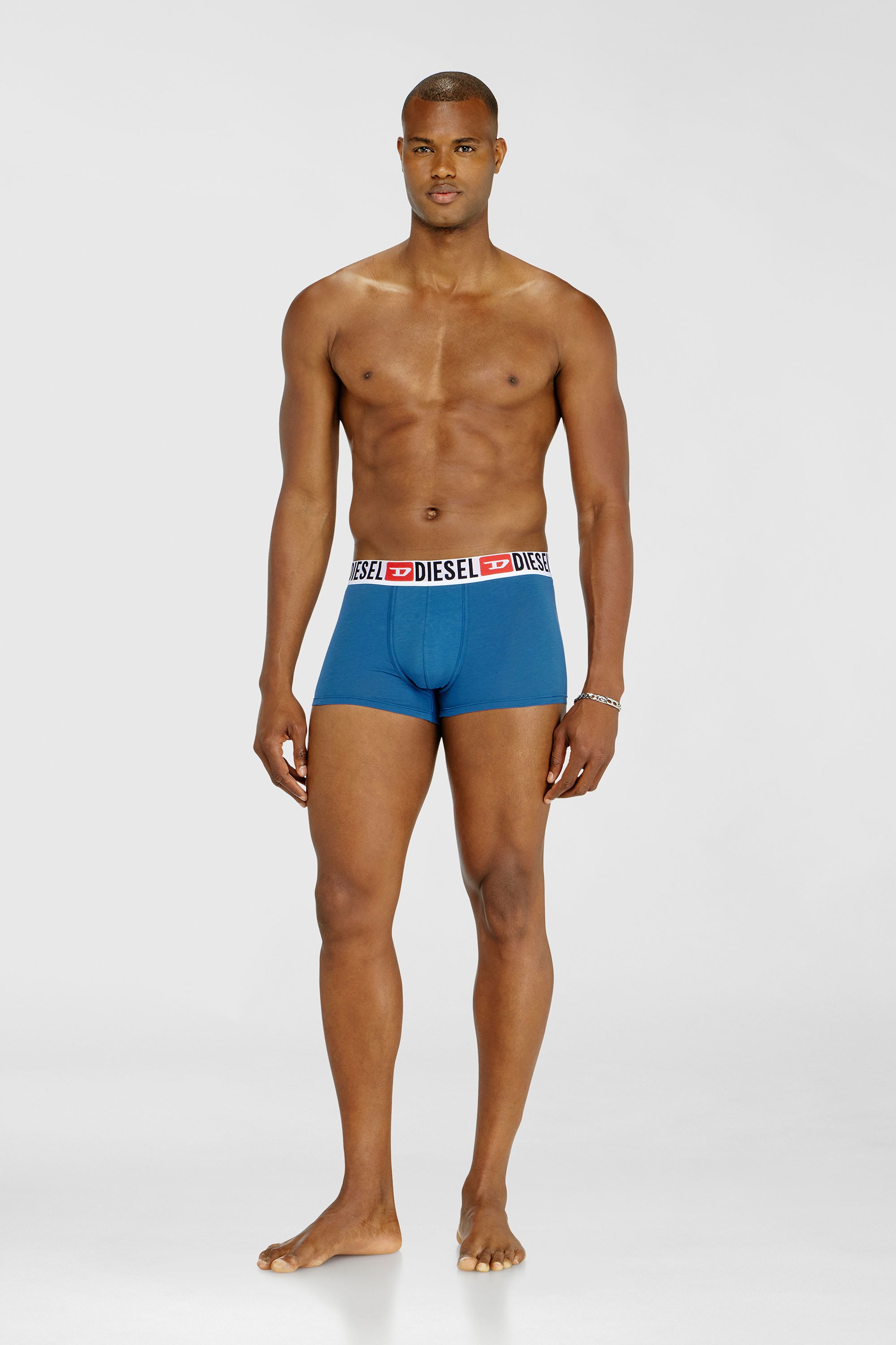 Diesel - UMBX-DAMIENTHREEPACK, Male's ボクサーパンツ 3枚パック in ピンク/ブルー - 2