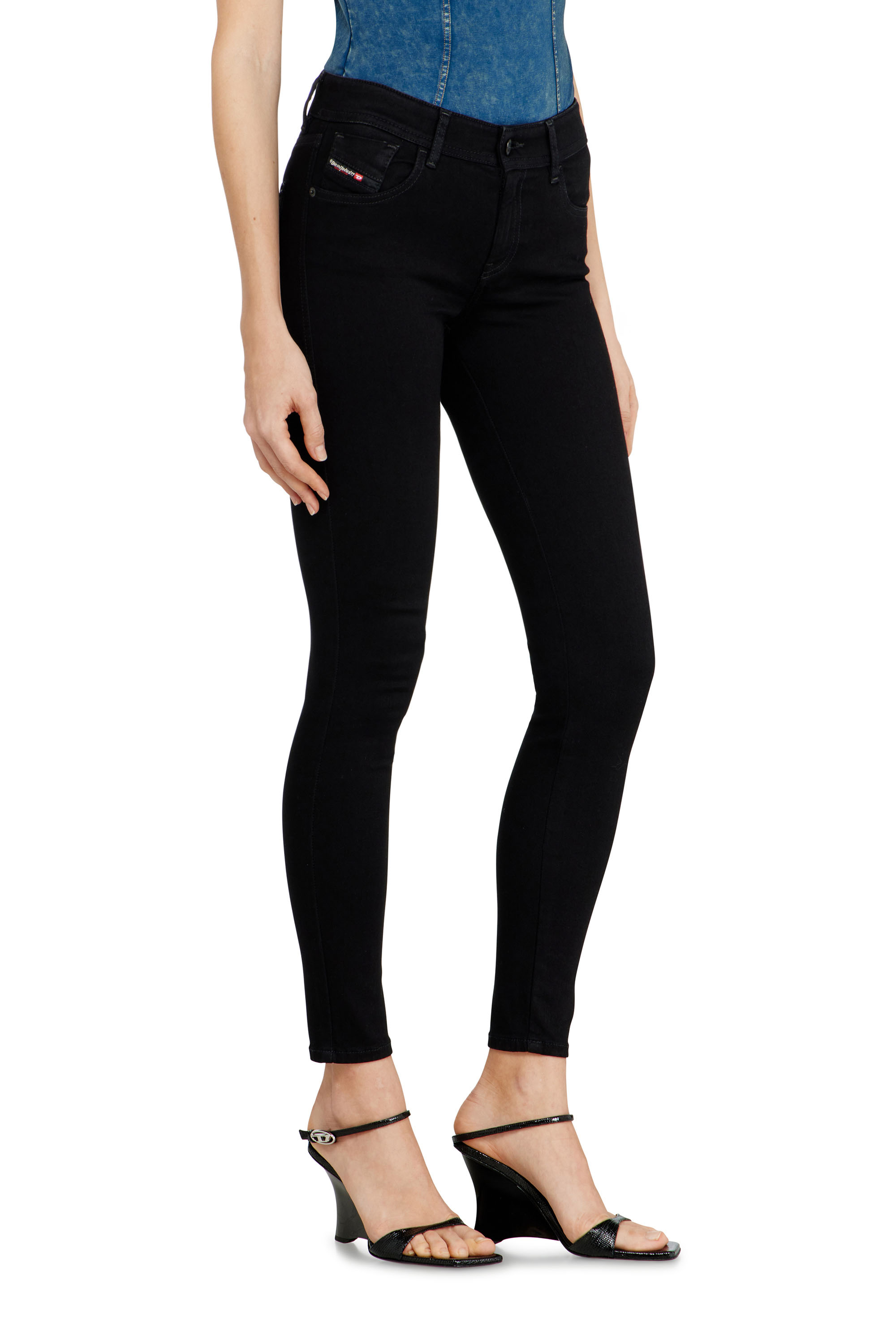 Diesel - Female's Skinny Jeans 2017 Slandy 069EF, ブラック/ダークグレー - 7