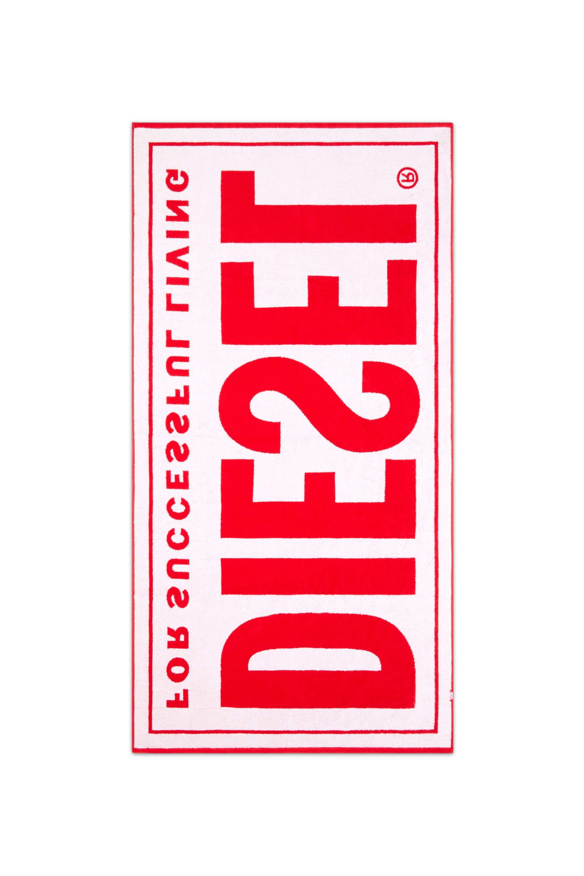 Diesel - BMT-HELLERI, Male's Successful-logo beach towel in レッド - 3