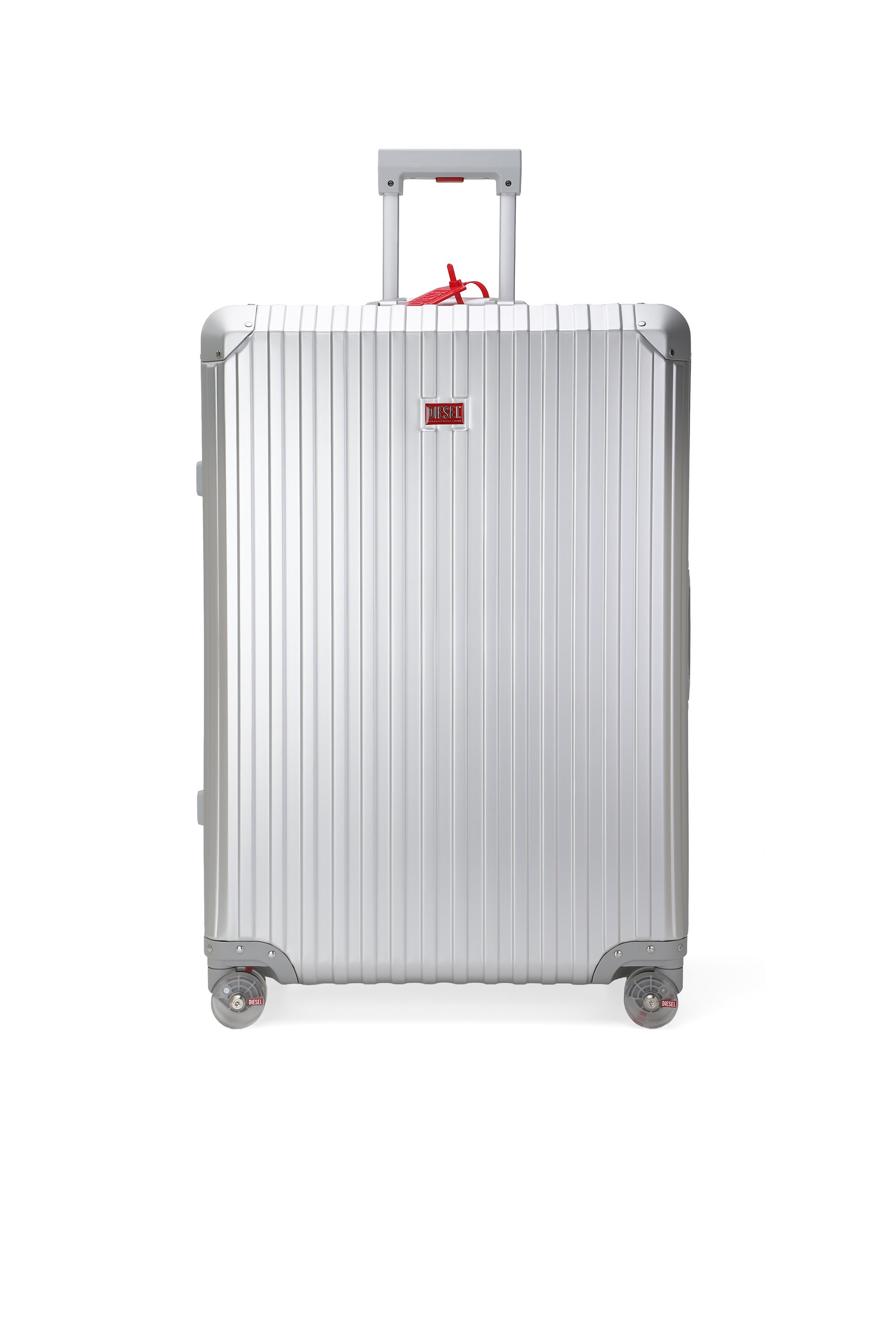 Diesel - DIESEL ALUMINUM TROLLEY- DSL002, Unisex's Aluminum Carry-On Luggage 28" in シルバー - 1