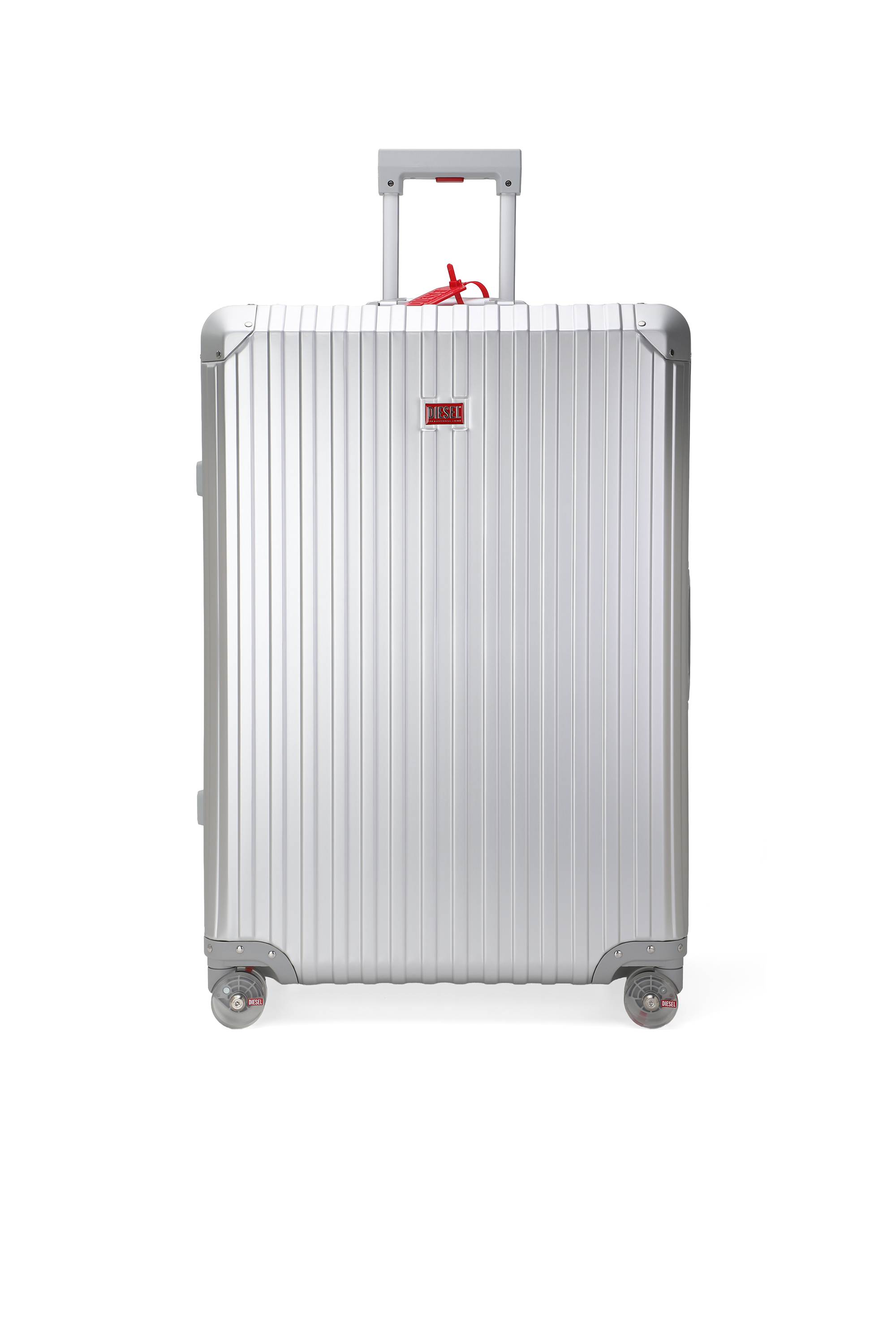 Diesel - DIESEL ALUMINUM TROLLEY- DSL002, Unisex's Aluminum Carry-On Luggage 28" in シルバー - 1