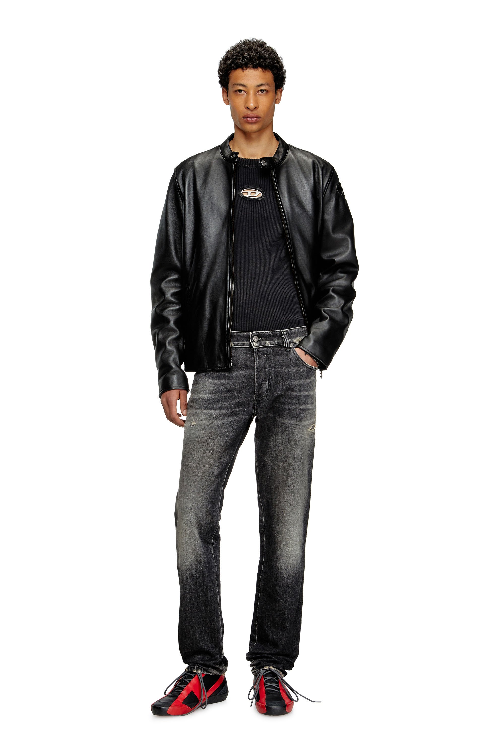 Diesel - Male's Slim Jeans 1993 D-Vyl 09M54, ブラック/ダークグレー - 2