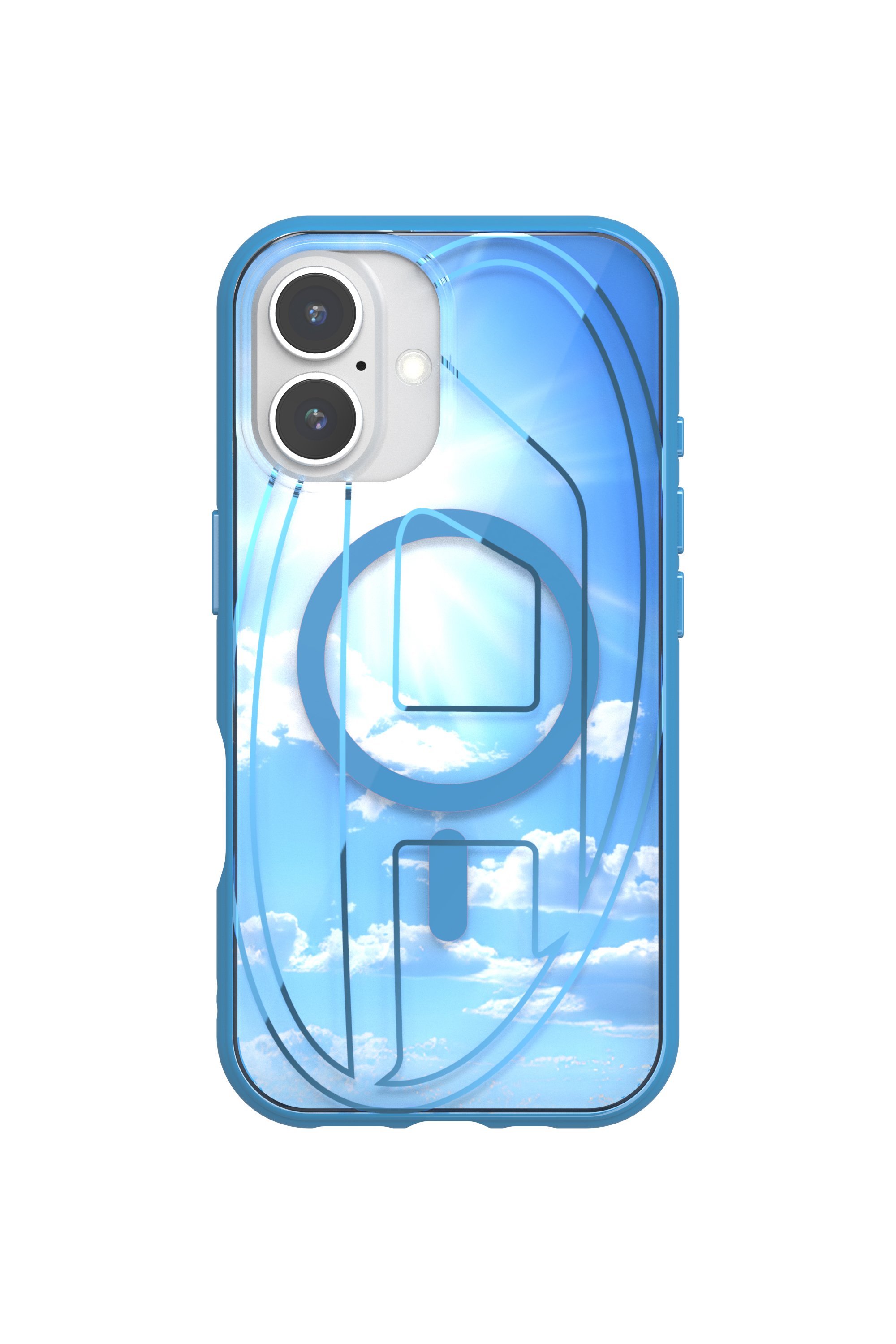 Diesel - 60252 AOP CASE, Unisex's Oval D Case with Magsafe iPhone 16 in アジュール - 4