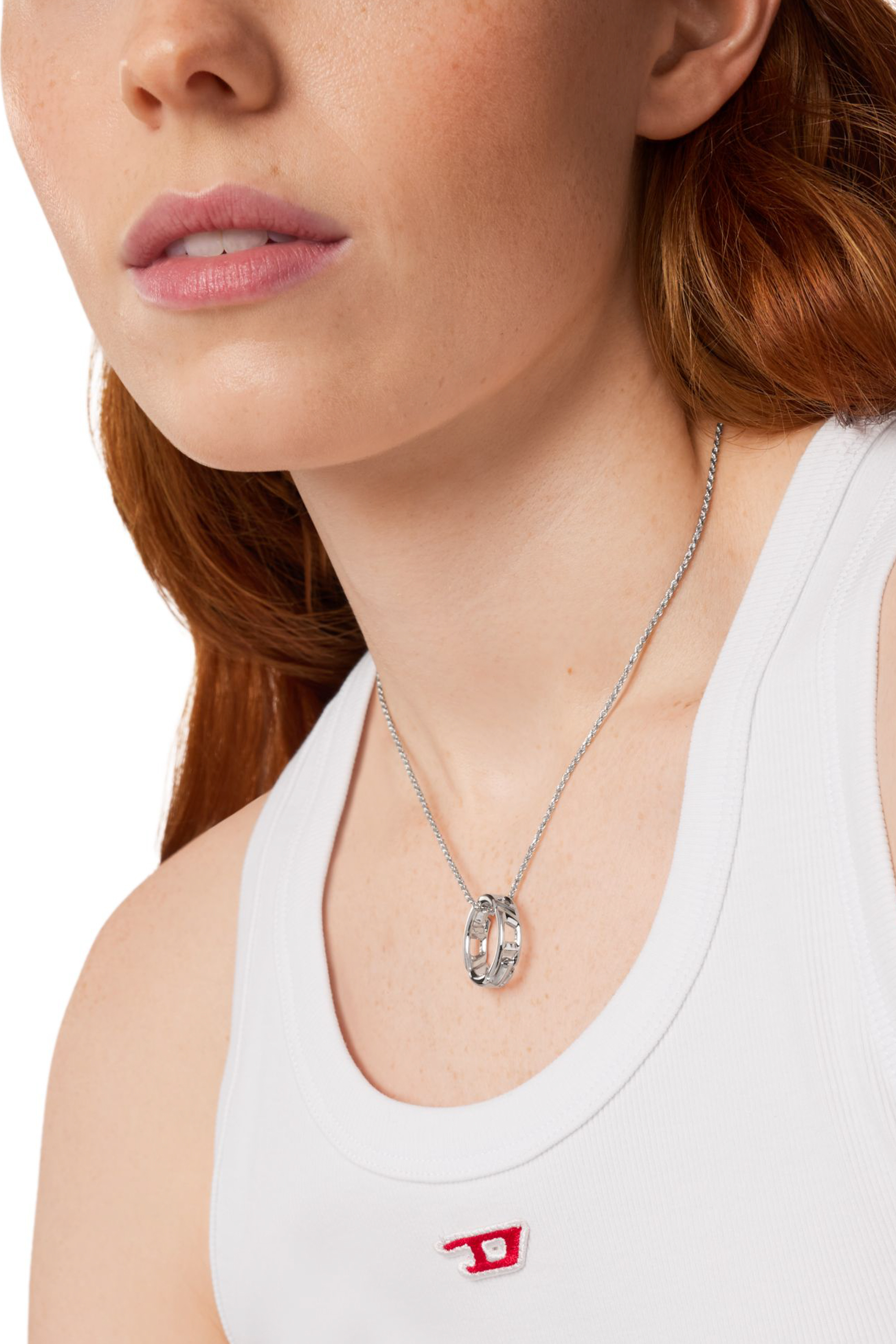 Diesel - DL1367040 STERLING SILVER JEWEL, Unisex's Sterling silver pendant necklace in シルバー - 3