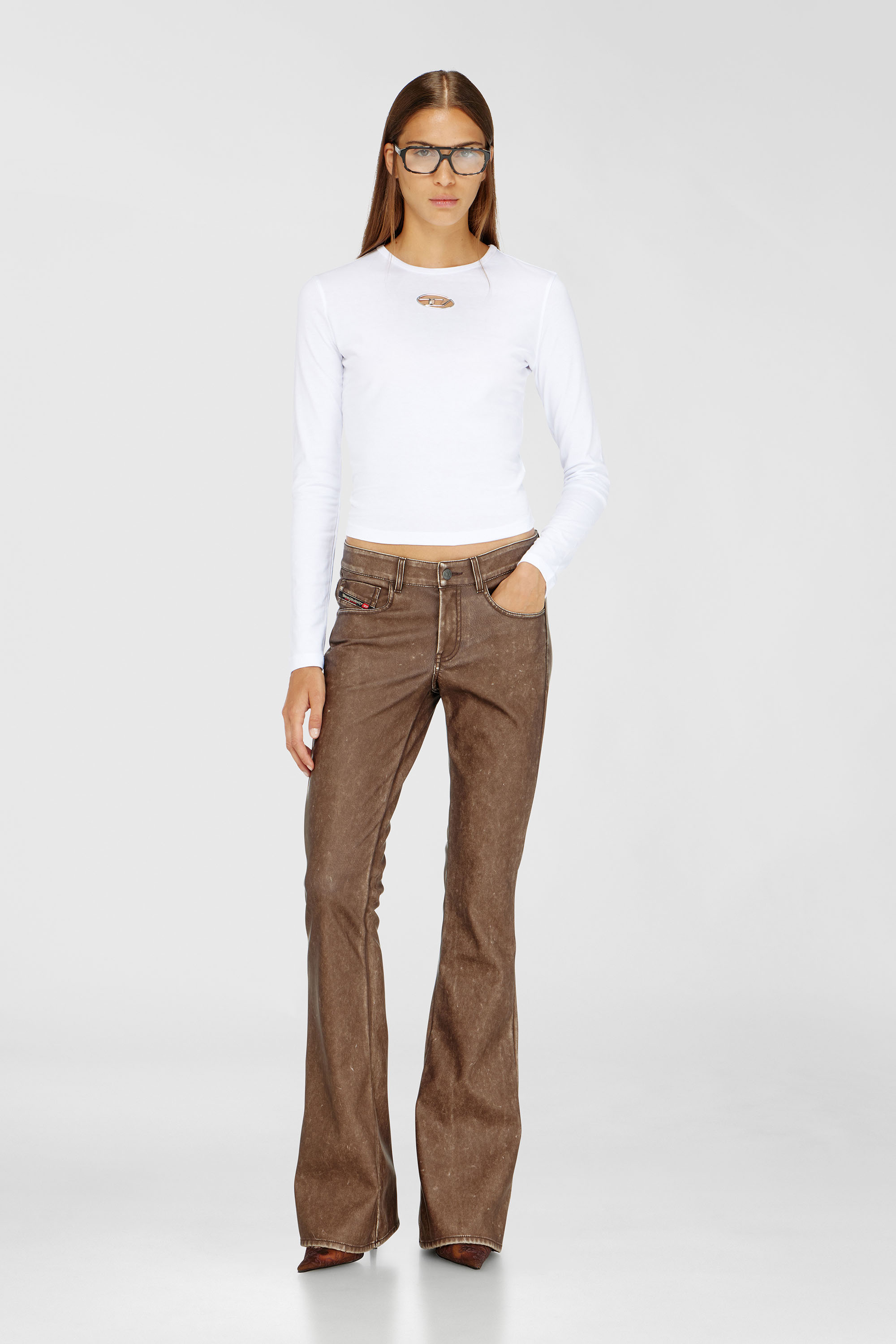 Diesel - T-UNCUTIE-LONG-LS-OD, Female's 長袖Tシャツ in ホワイト - 2