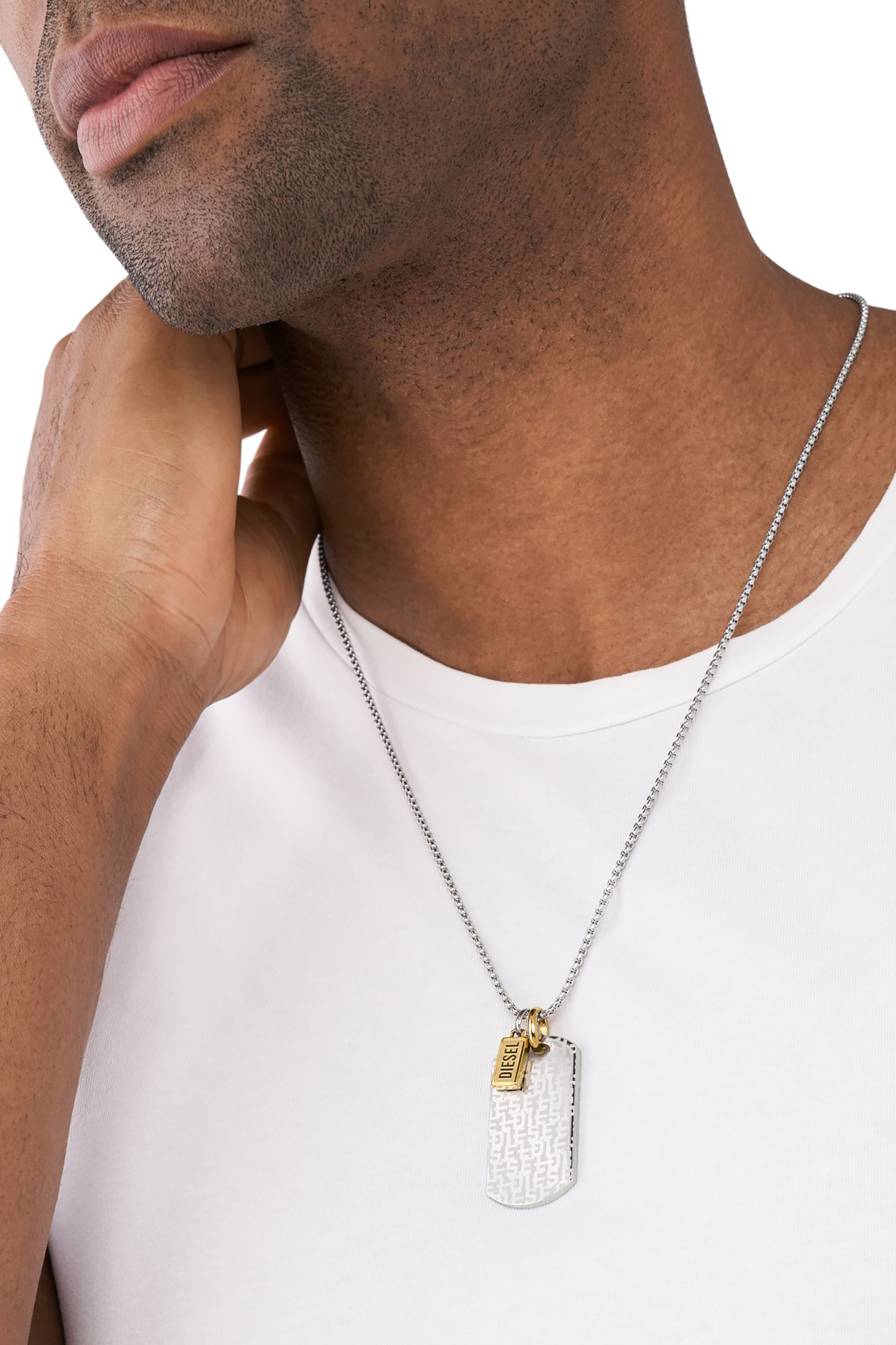 Diesel - DX1431, Unisex's ネックレス in シルバー - 3
