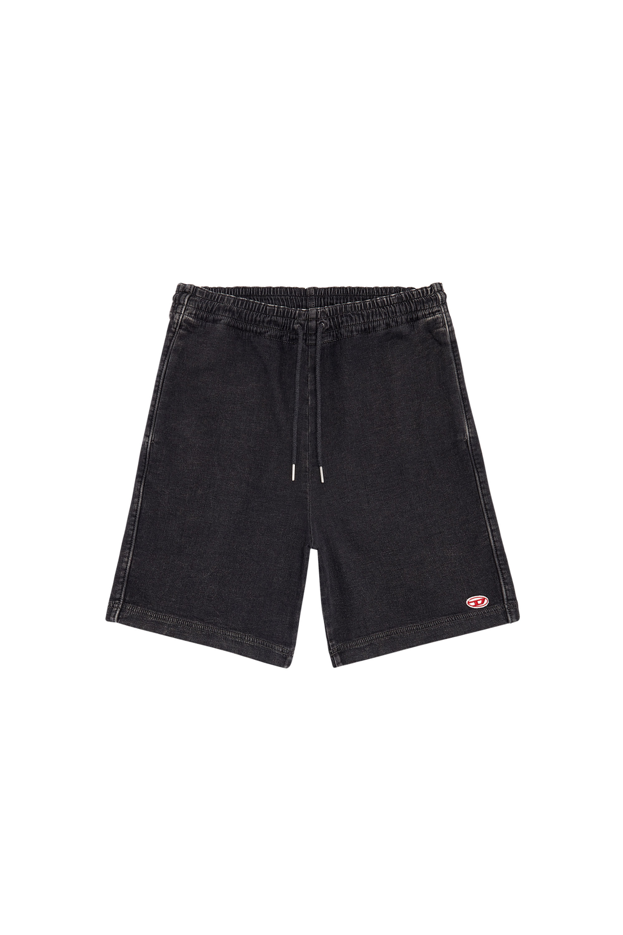 Diesel - D-BOXY TRACK DENIM SHORTS, ブラック/ダークグレー - Image 6