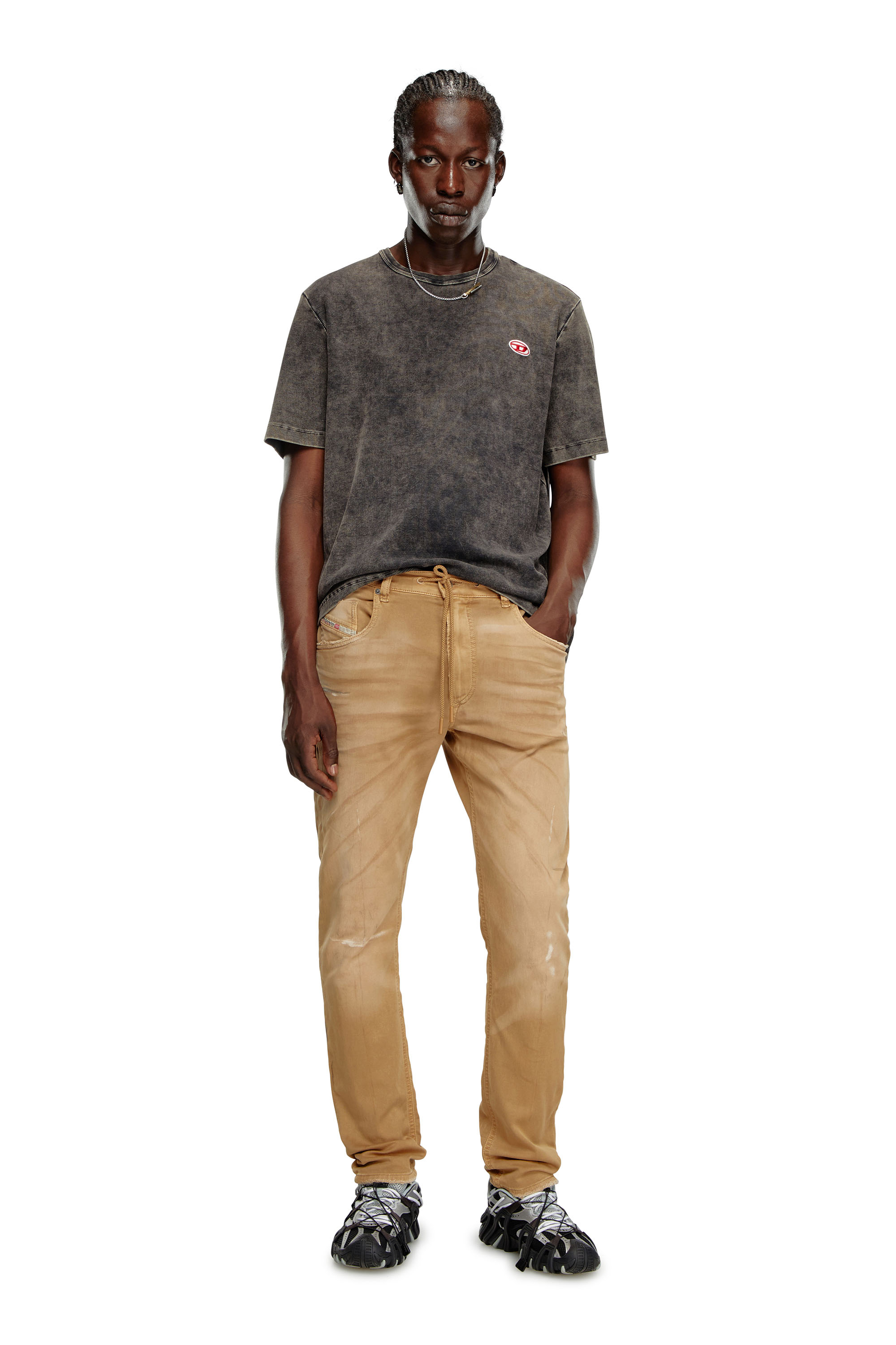Diesel - Male's Regular 2030 D-Krooley Joggjeans® 068LW, Brown - 2