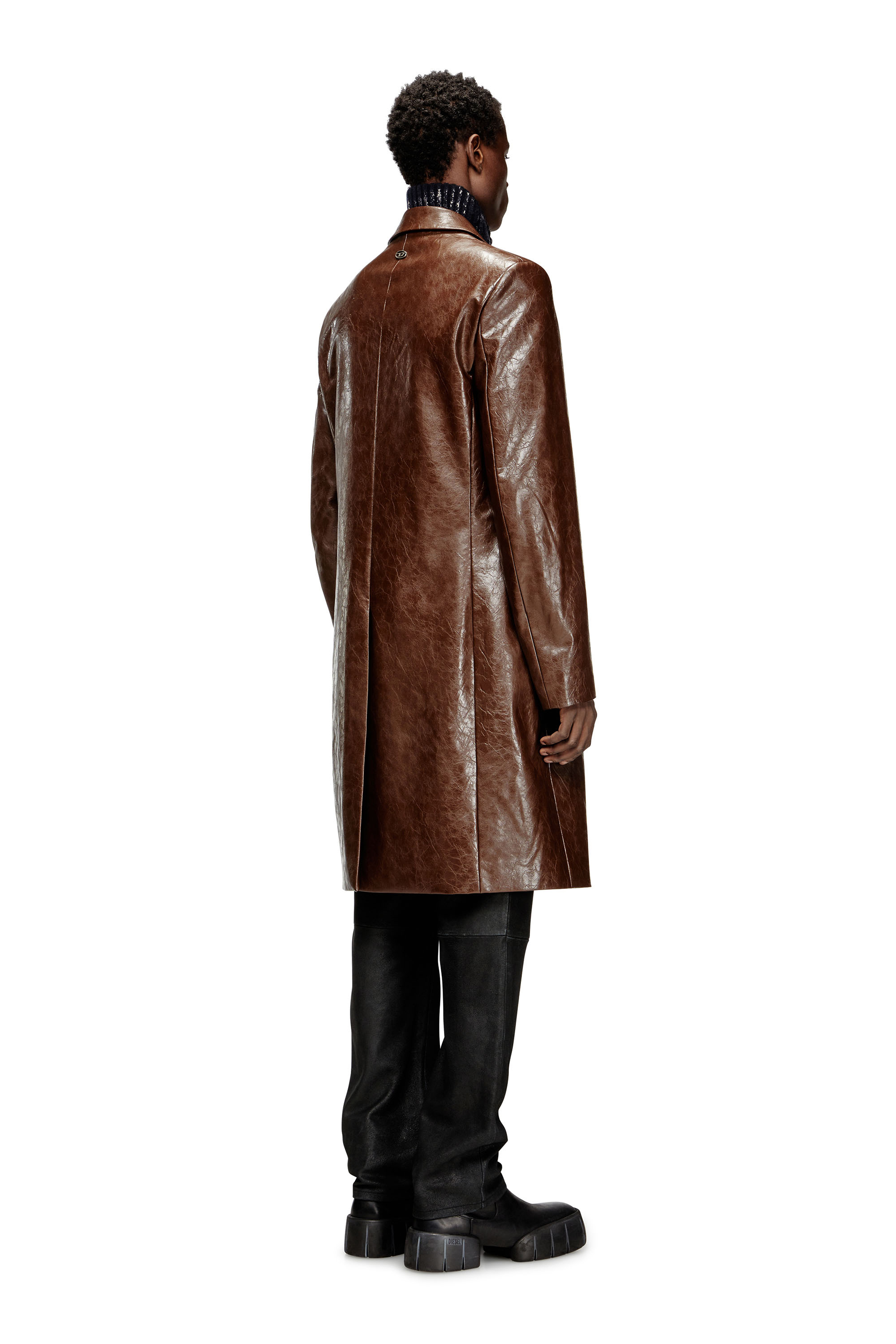 Diesel - J-CREED-COAT, Male's コート in ブラウン - 5