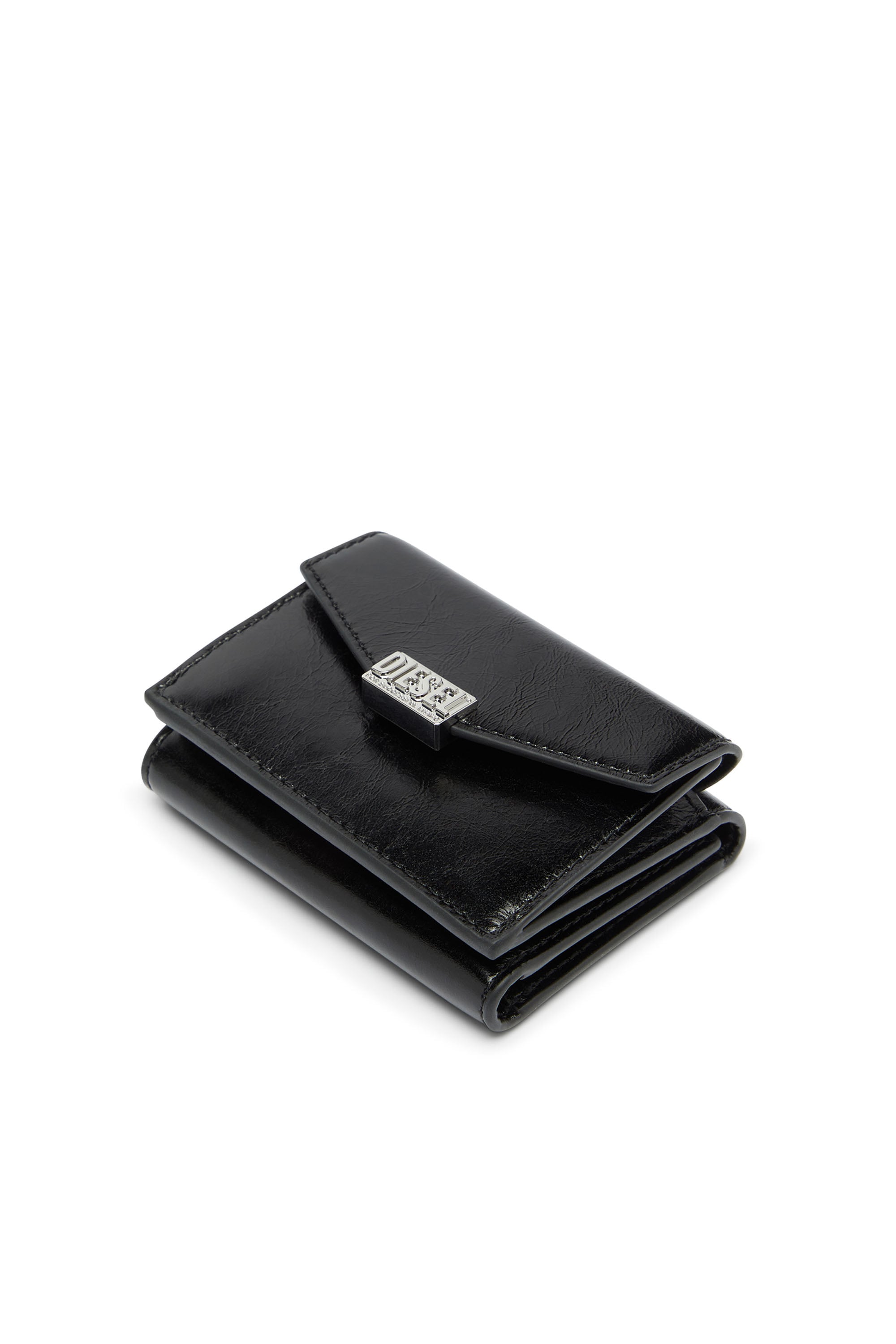 Diesel - D-ENVELOP TRI FOLD COIN XS II, Female's 三つ折りウォレット in ブラック - 4