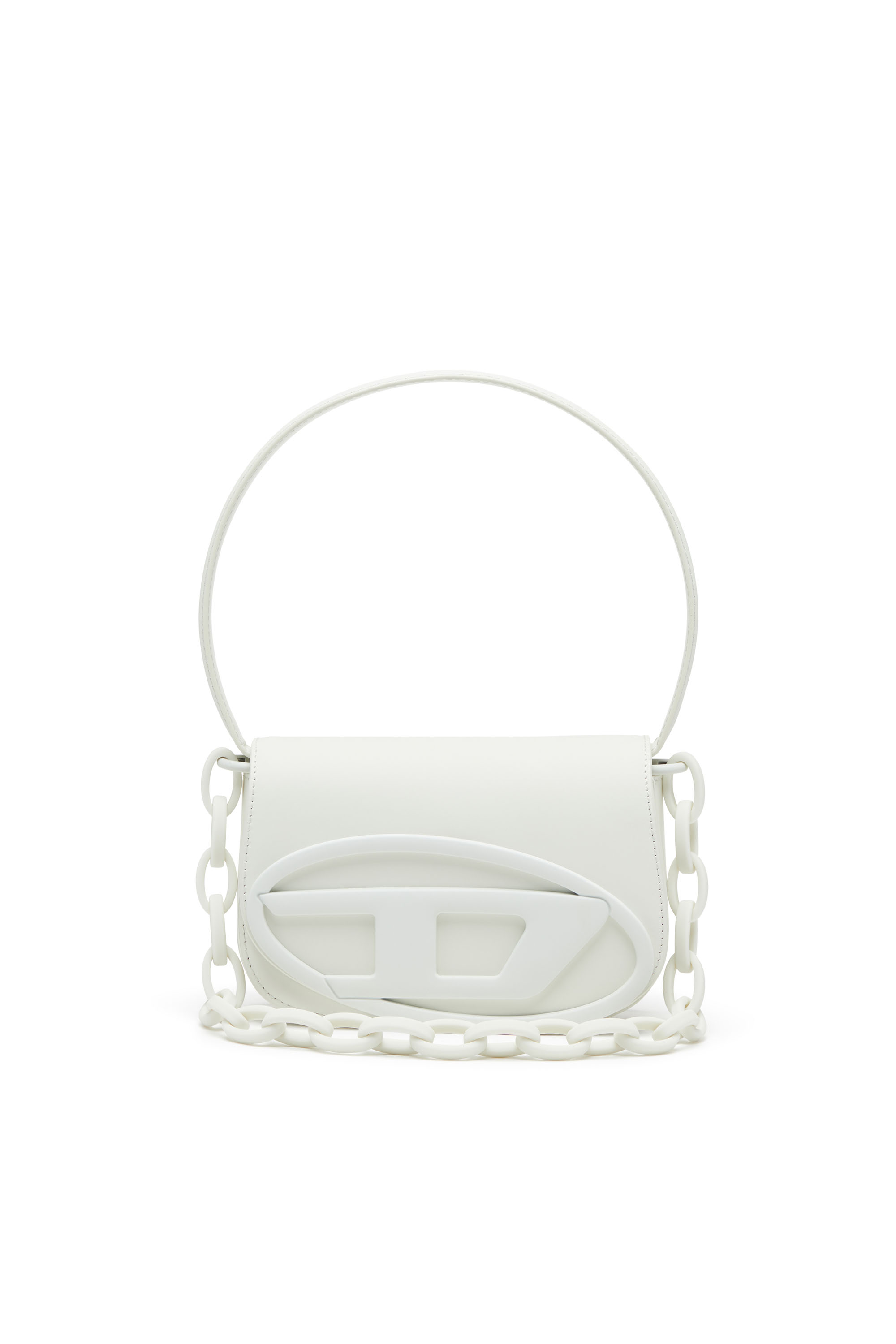 Diesel - 1DR, Female's 1DR-Iconic shoulder bag in matte leather in ホワイト - 1