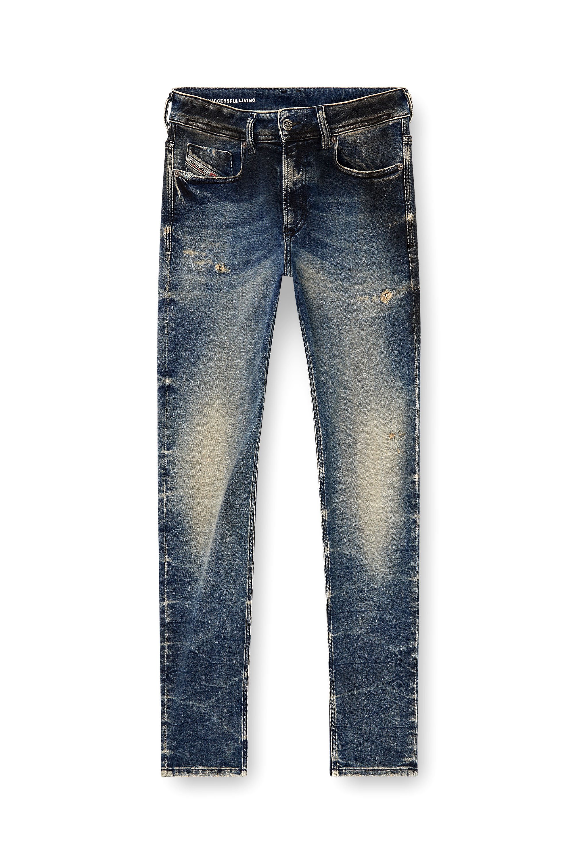 Diesel - Male's Skinny Jeans 1979 Sleenker 09N15, ミディアムブルー - 3