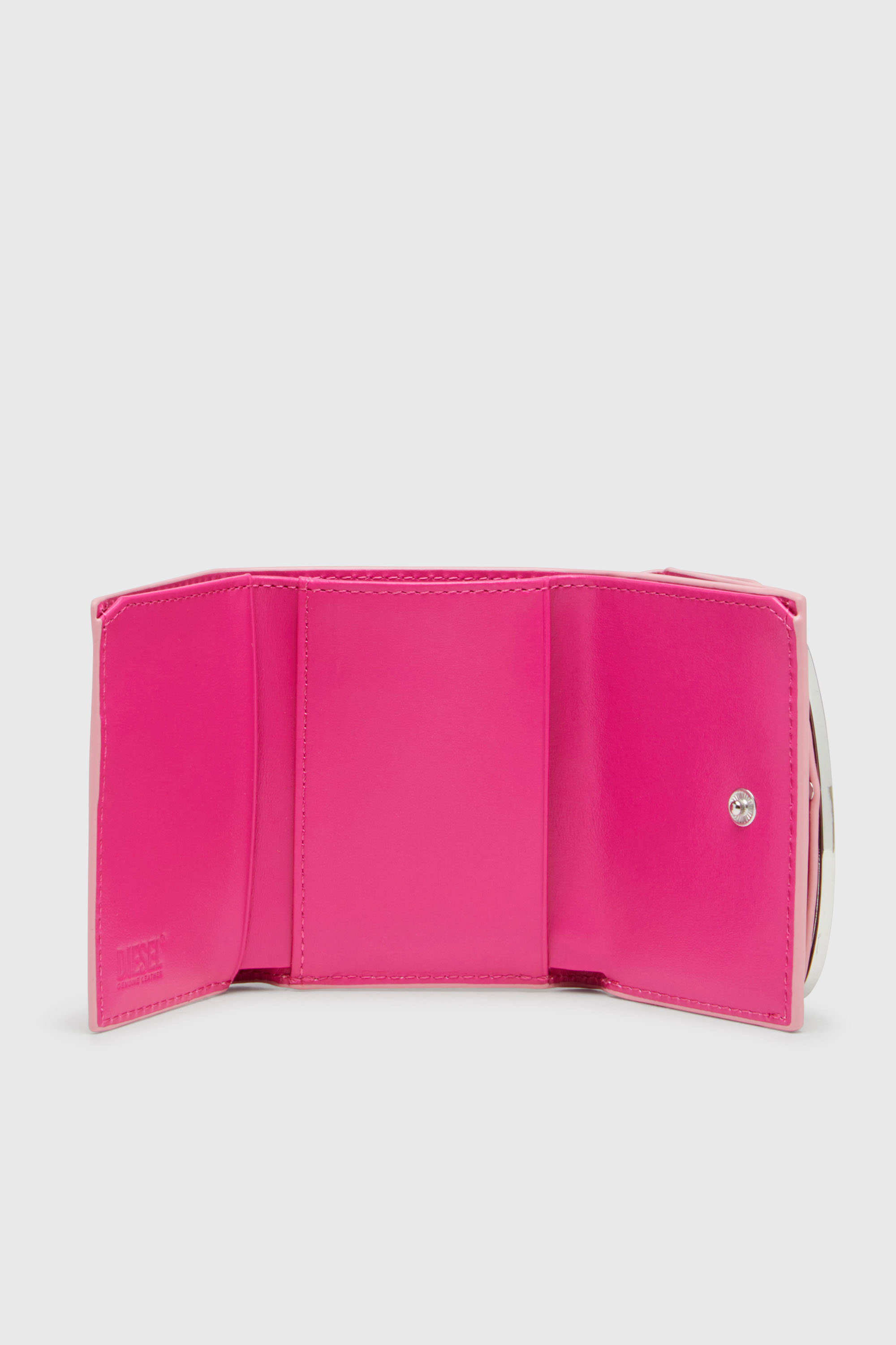 Diesel - 1DR TRI FOLD COIN XS II, Female's 三つ折りウォレット in ピンク / ホワイト - 3