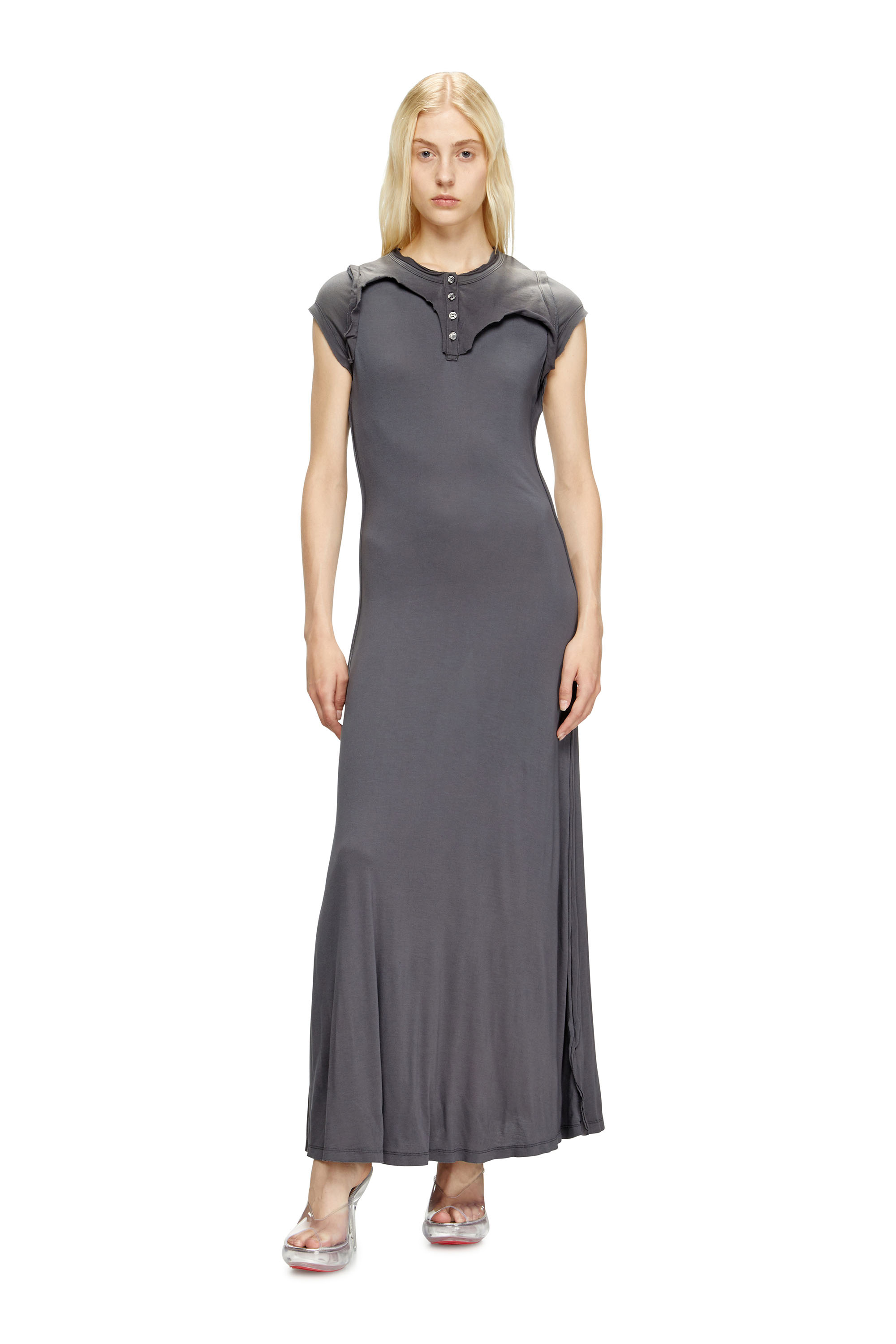 Diesel - D-JARY, Female's カットソードレス in グレー - 3