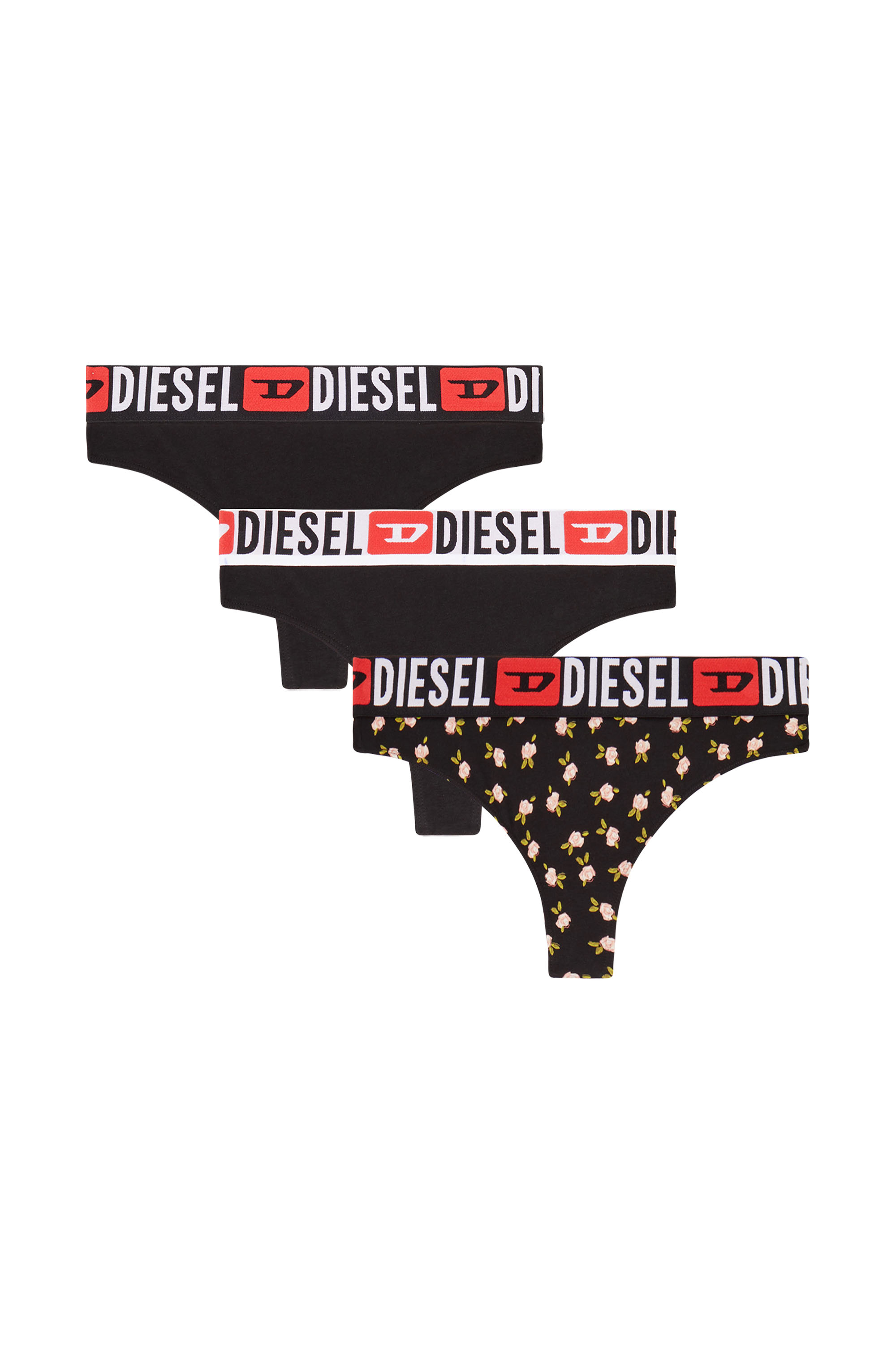 Diesel - UFST-STARS-THREEPACK, Female's ソングショーツ 3枚パック in null - 2