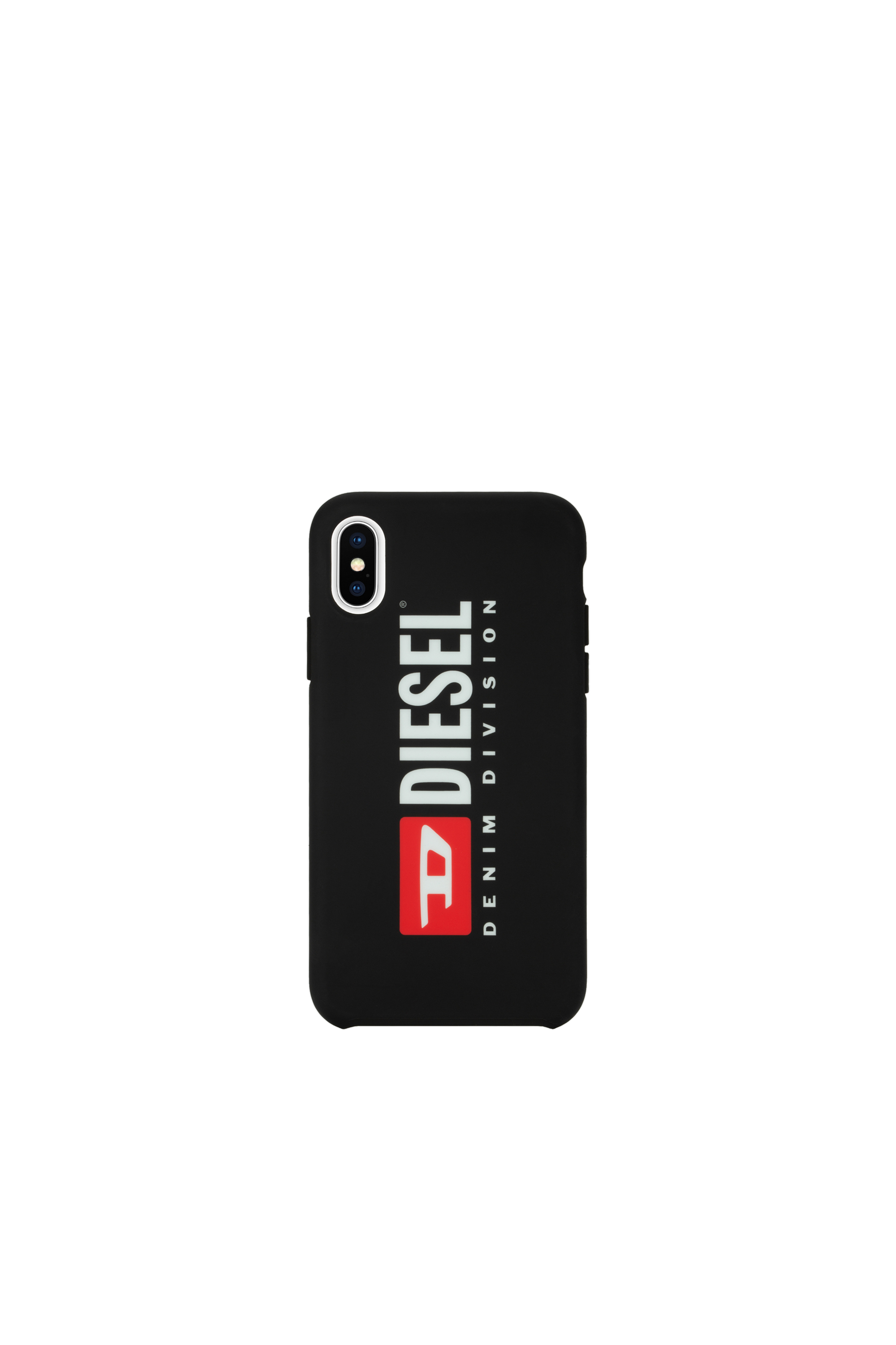 Diesel - DIESEL PRINTED CO-MOLD CASE FOR IPHONE XS & IPHONE X, Unisex's Soft touch logo black case, iPhone XS & iPhone X in ブラック/ホワイト - 2
