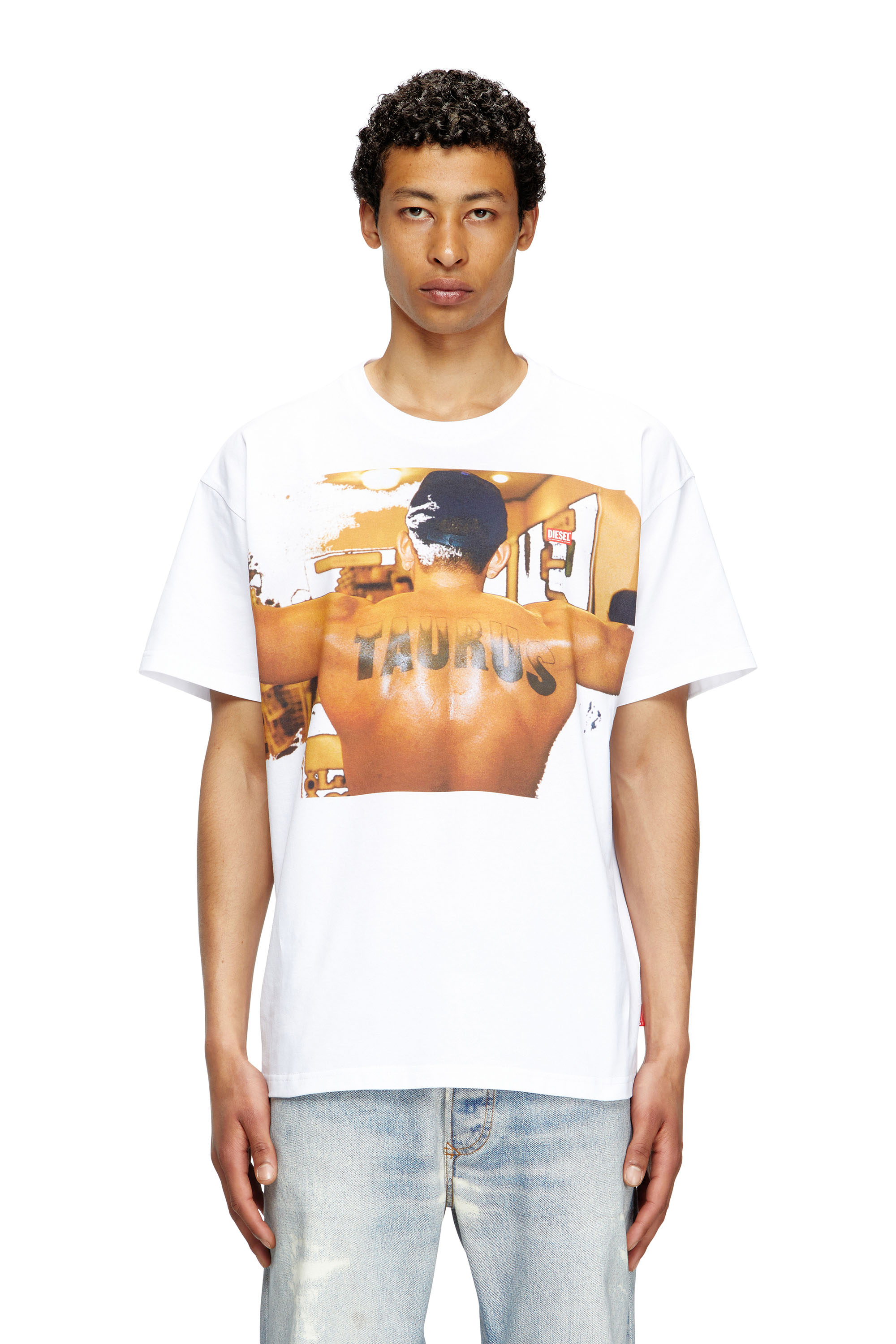 Diesel - PR-T-NORM-TOM25-1, Unisex's T-shirt with graphic print in ホワイト - 3