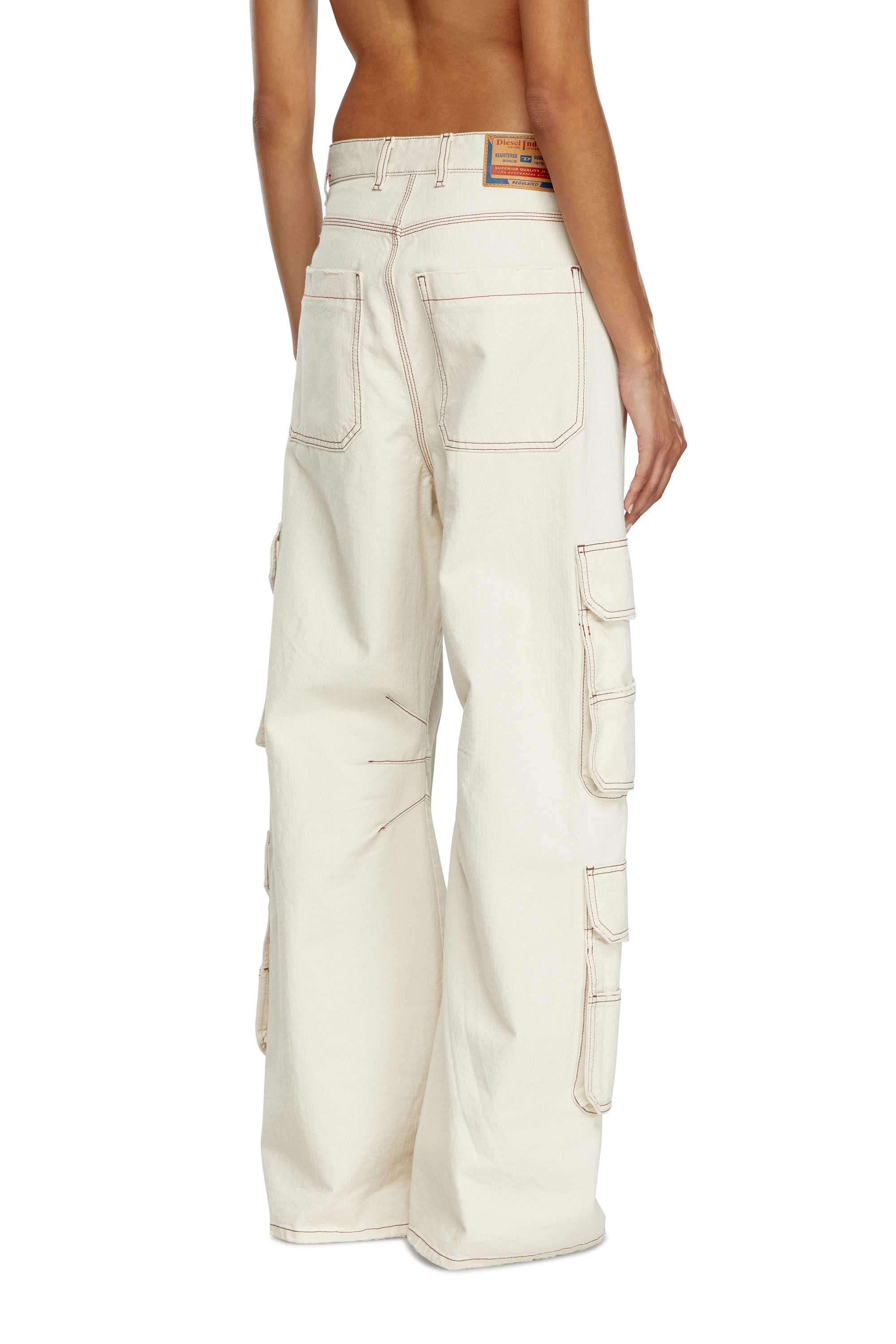 Diesel - Female's Relaxed Jeans 1996 D-Sire 0GRDQ, ホワイト - 4