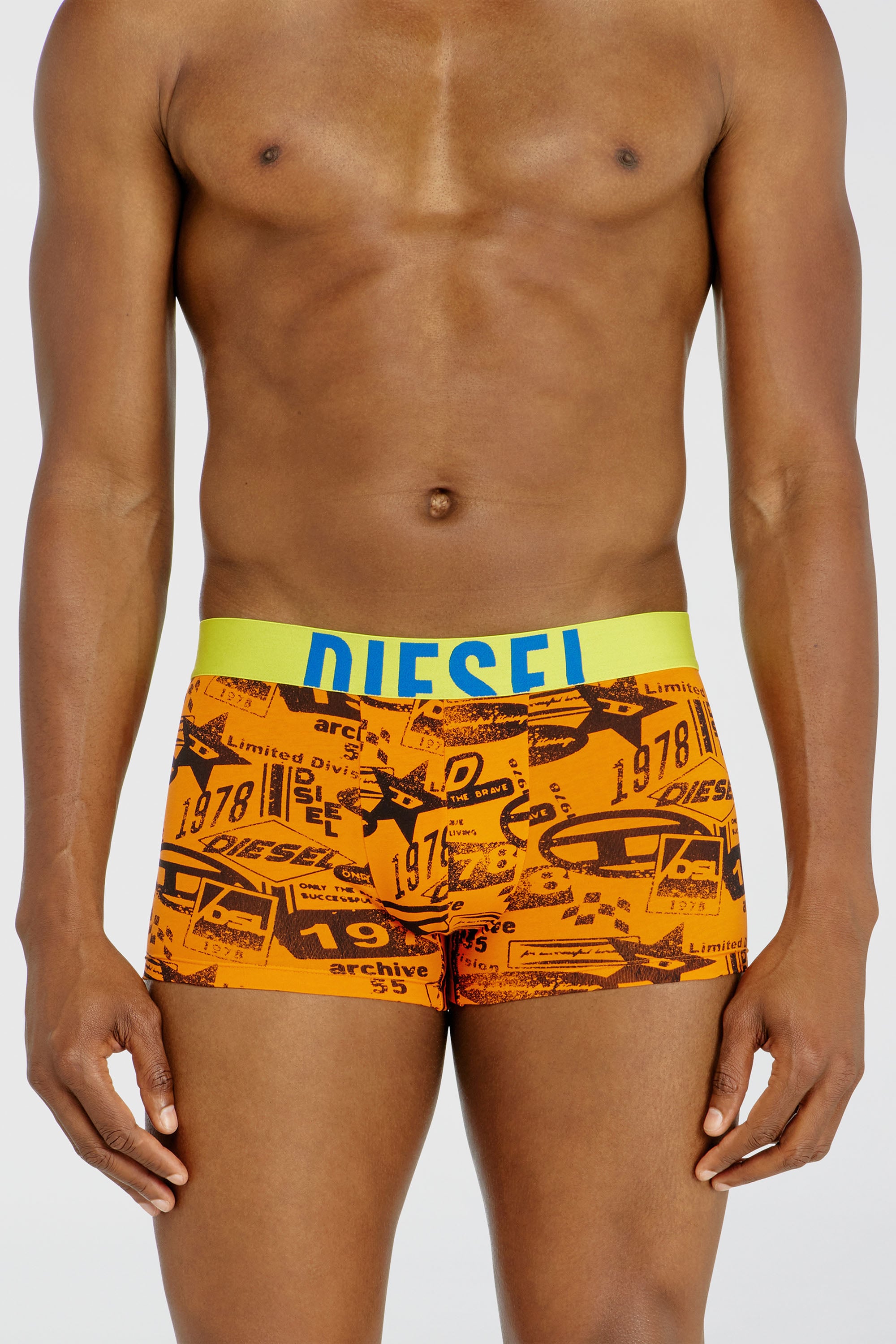 Diesel - DAMIEN-D-POP-40, Male's ボクサーパンツ in オレンジ - 1