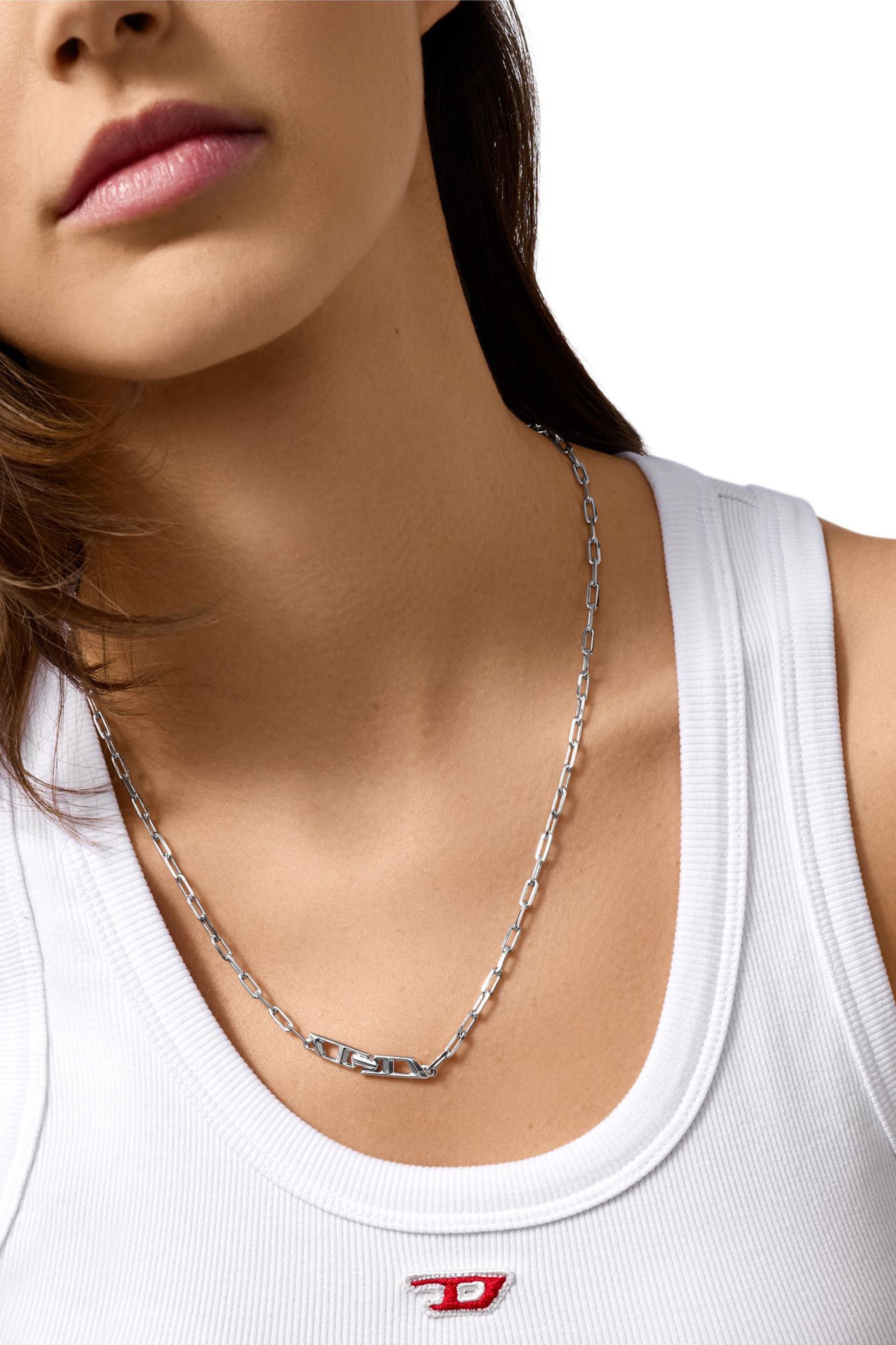 Diesel - DL1364040 STERLING SILVER JEWEL, Unisex's ネックレス in シルバー - 3