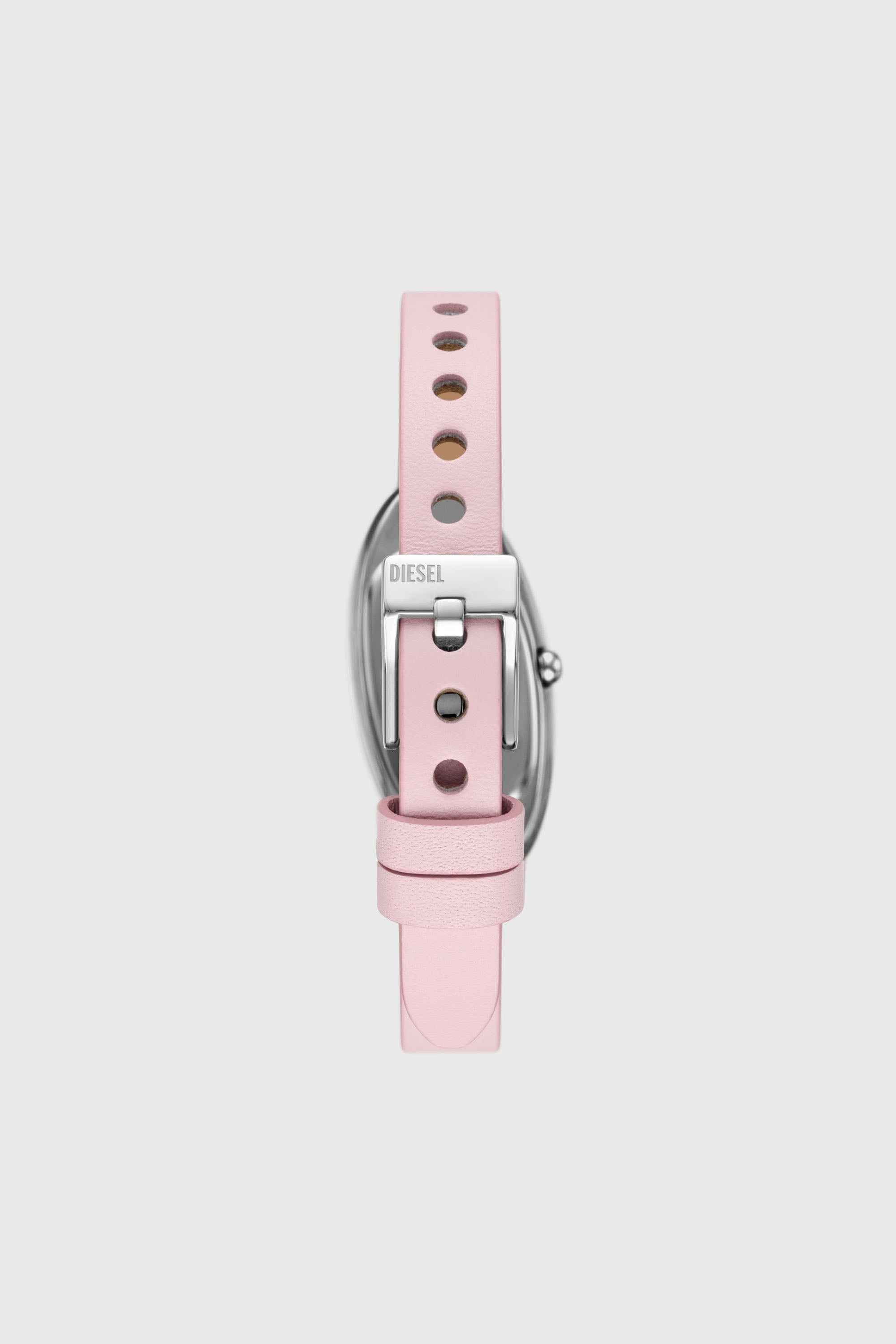 Diesel - DZ5621 WATCH, Female's D-Era Two-Hand Leather Watch in ピンク / ホワイト - 2